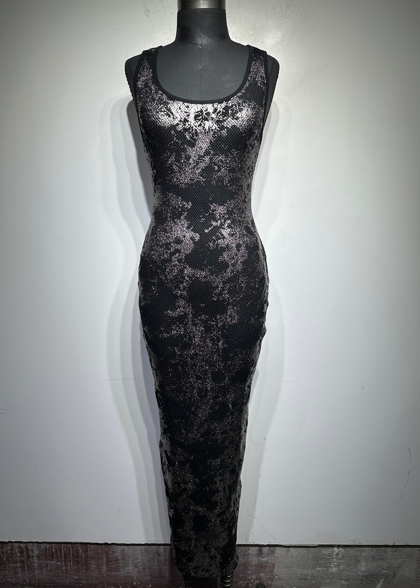 NWT Diesel X Savage Fenty Metallic Maxi Dress S