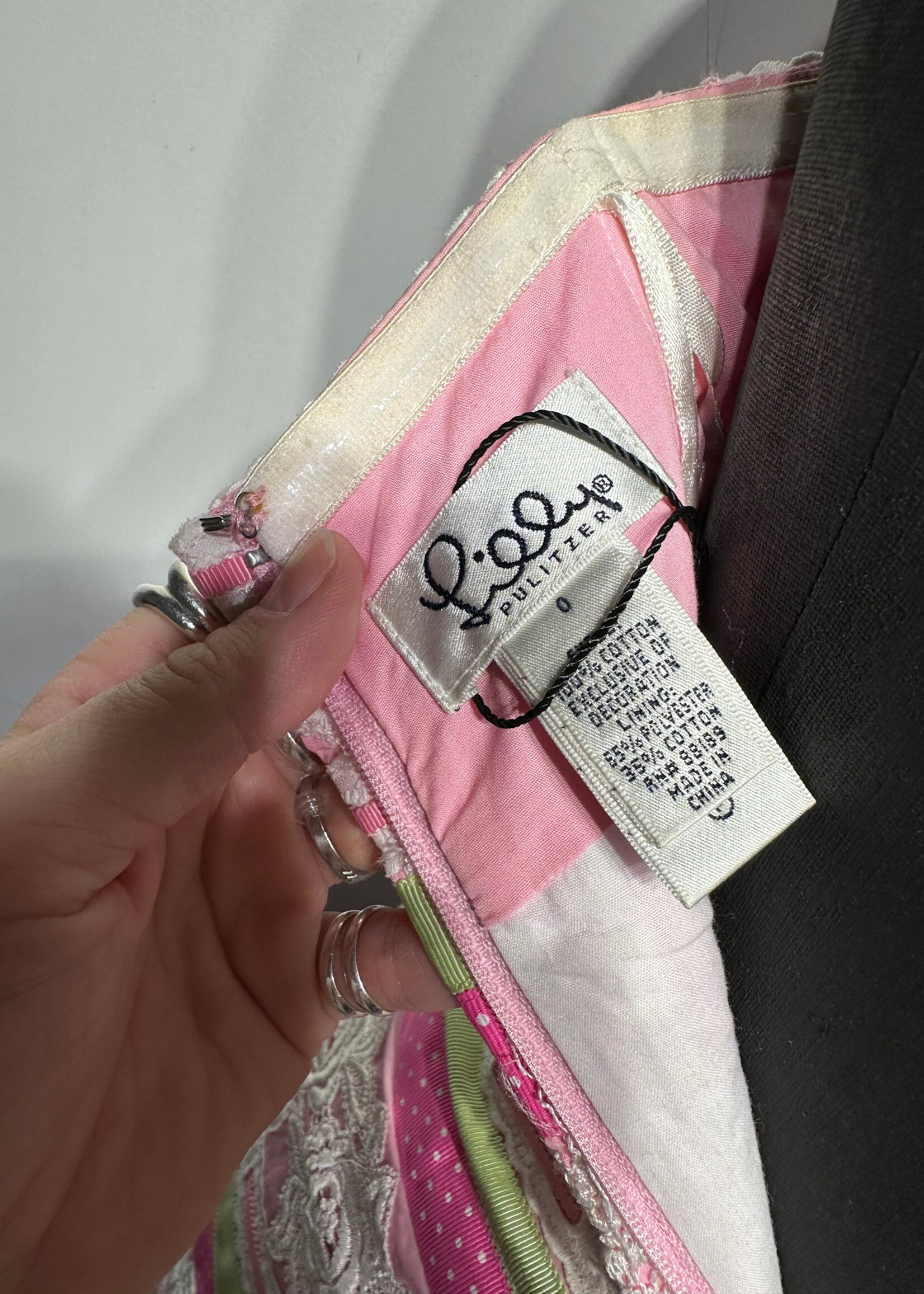 Lily Pulitzer Y2K Pink Strapless Dress S