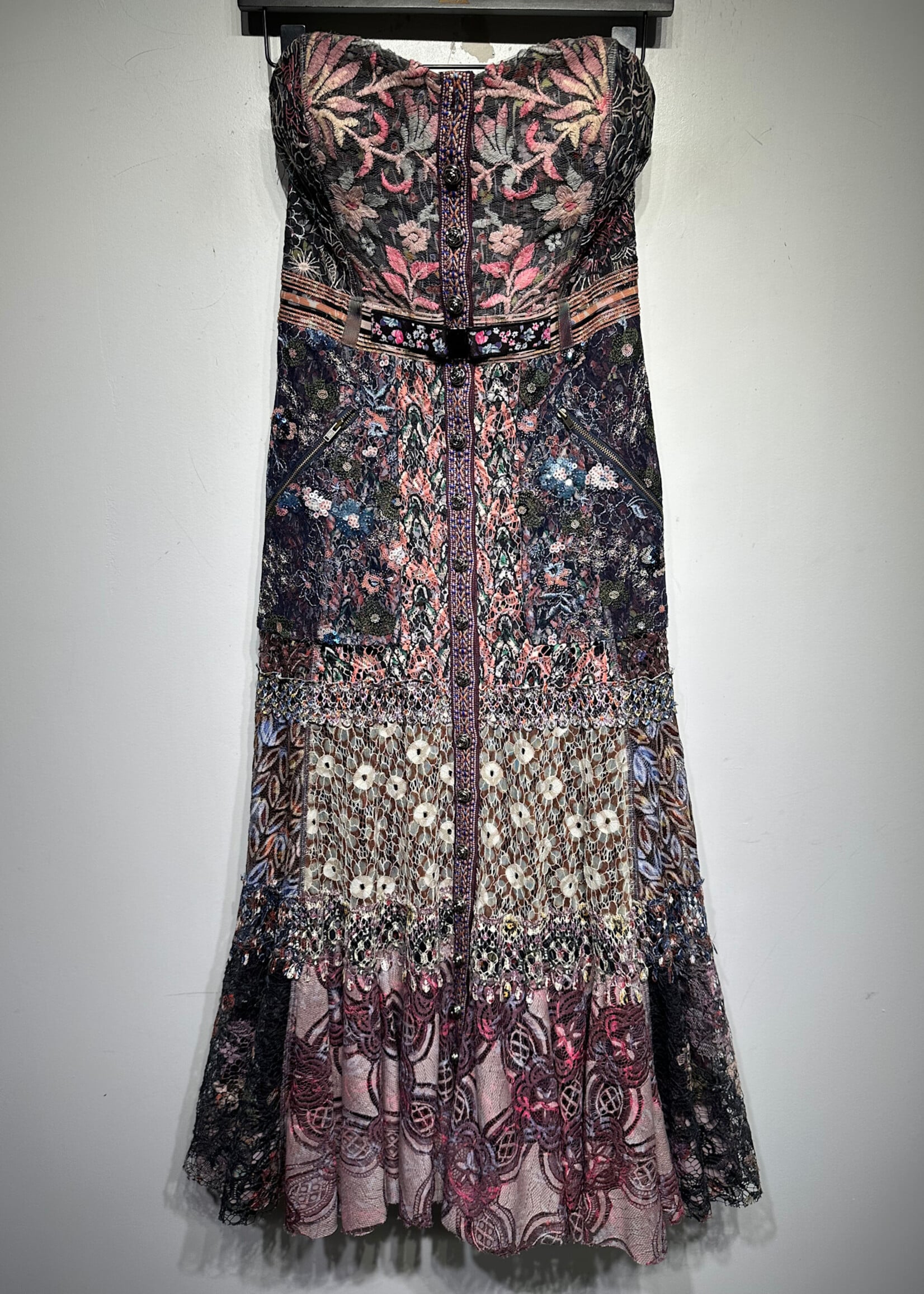 In Earnest Multicolor Lace Maxi Dress S (Retail: $807)