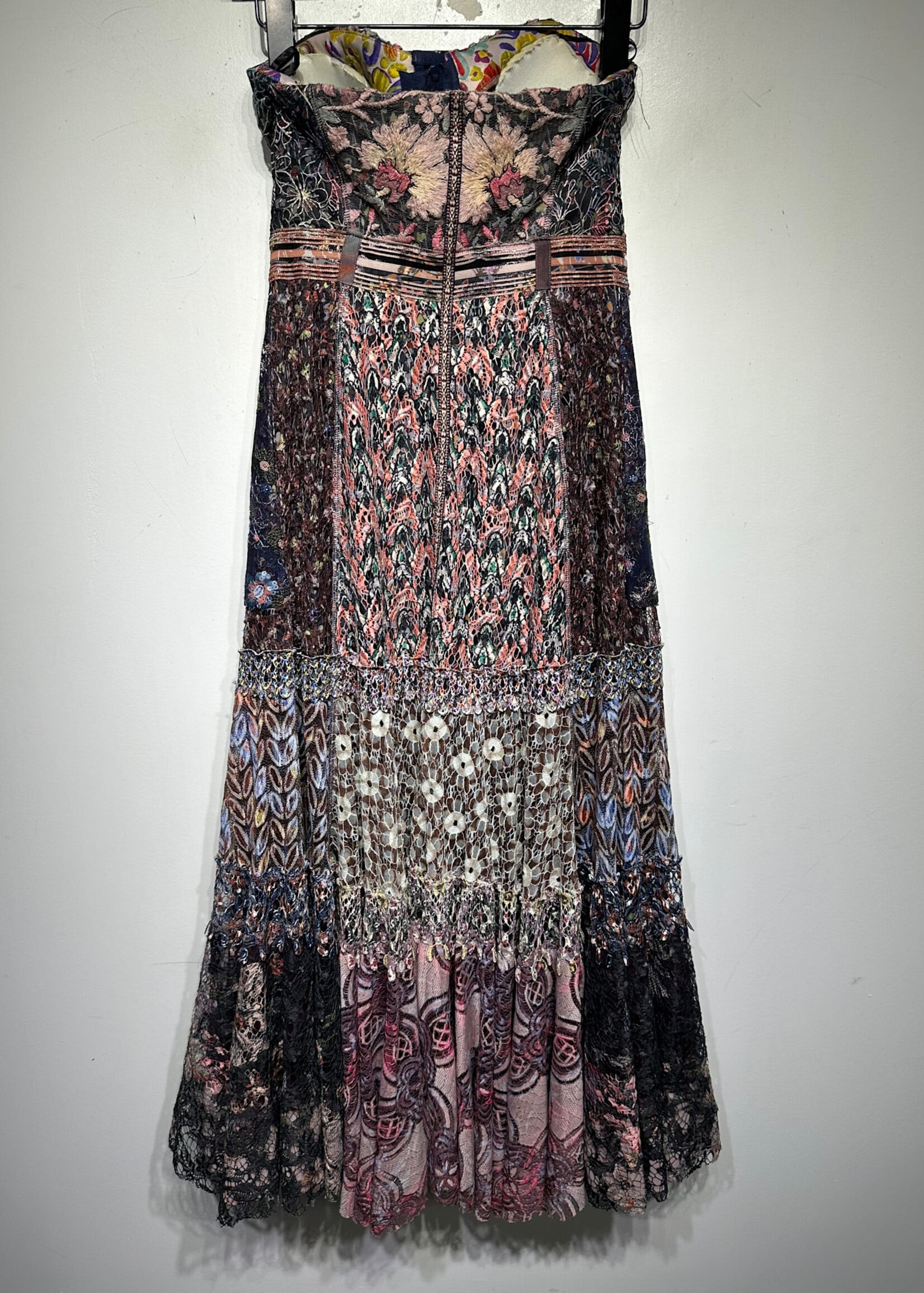 In Earnest Multicolor Lace Maxi Dress S (Retail: $807)