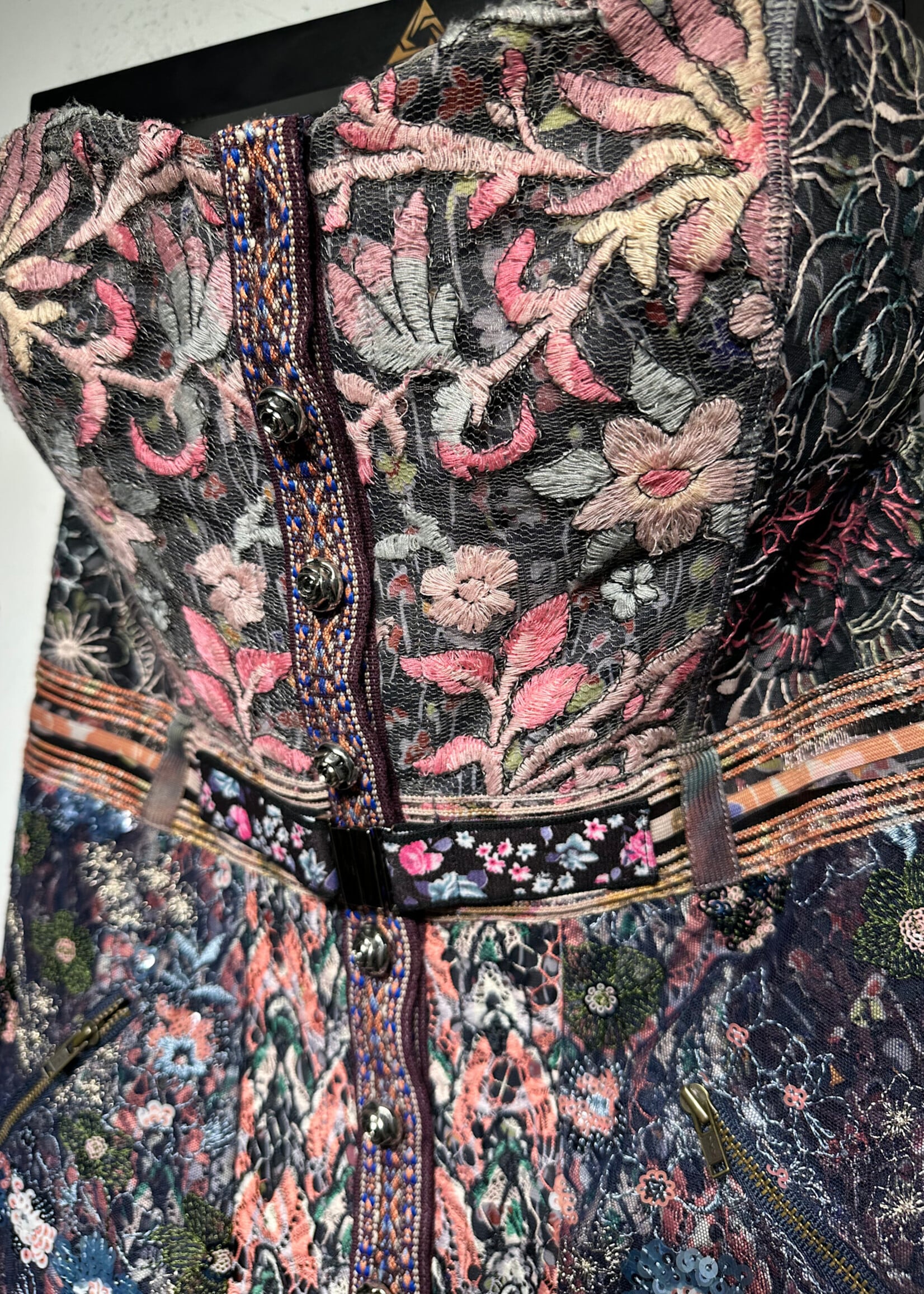 In Earnest Multicolor Lace Maxi Dress S (Retail: $807)