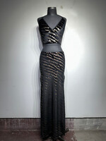 Queen Of Diamonds Vintage Black Lightning Set Fem M