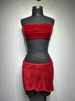 Hot Sauce Red Sequin 2 PC Set S