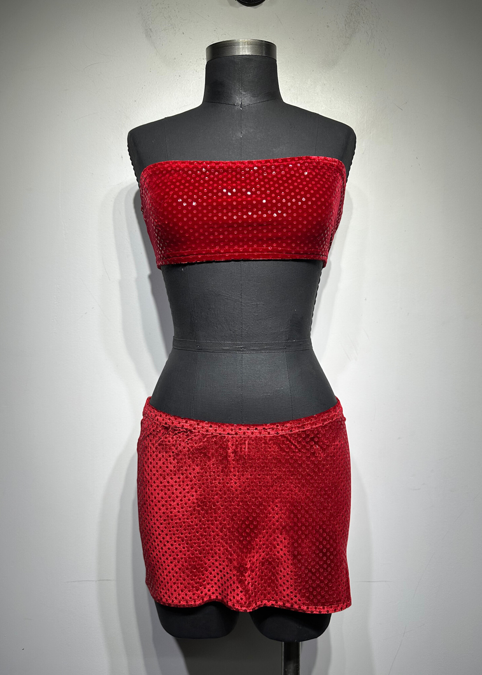 Hot Sauce Red Sequin 2 PC Set S