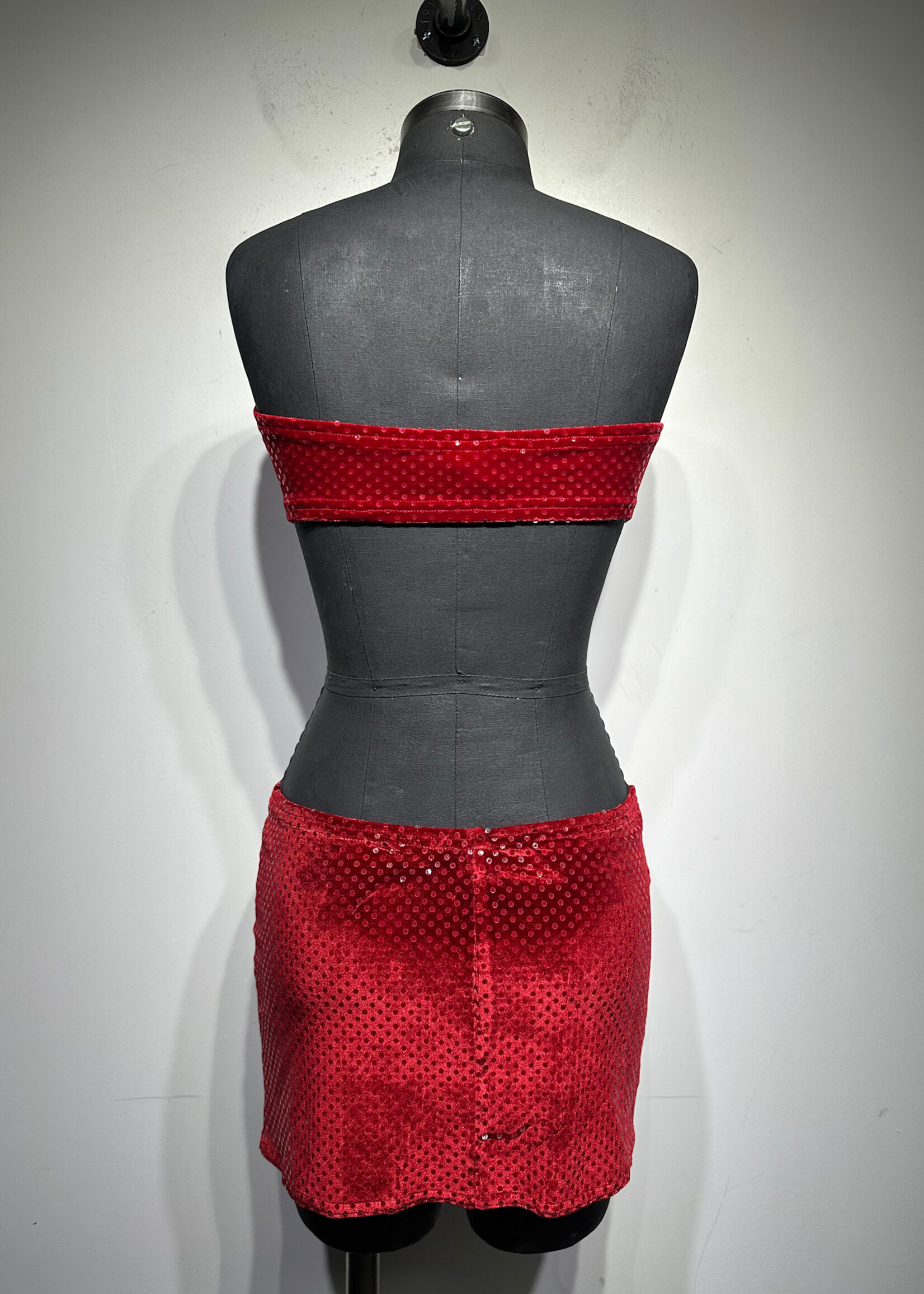 Hot Sauce Red Sequin 2 PC Set S