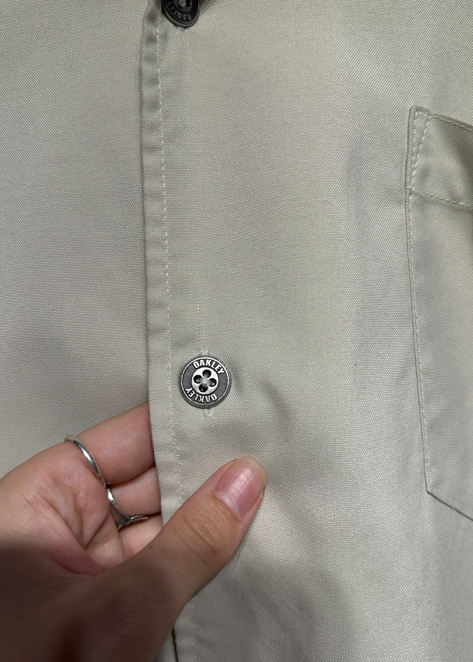 Oakley Beige Small Logo BU Shirt XL