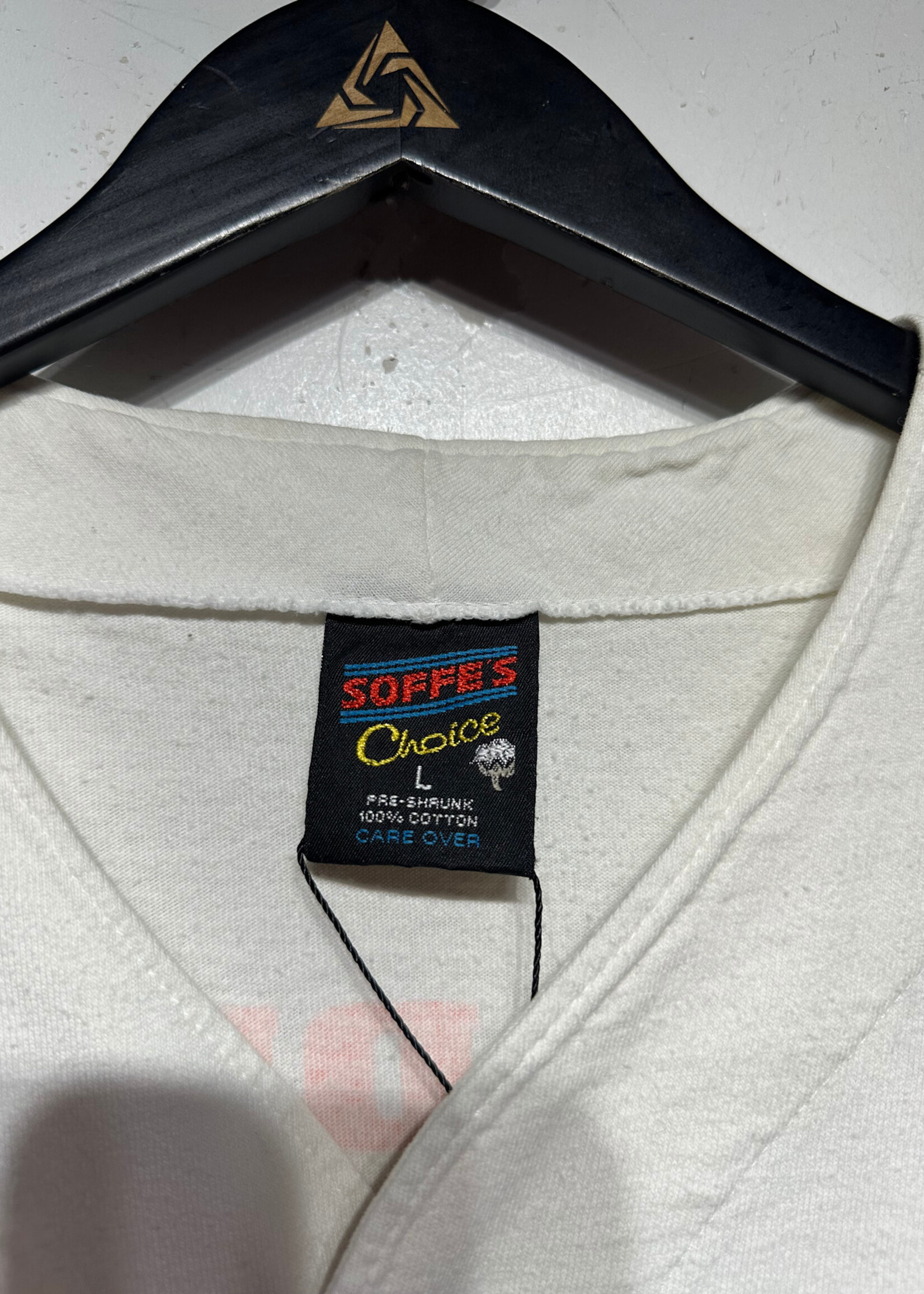Hooters White Orange Vintage Baseball Jersey L