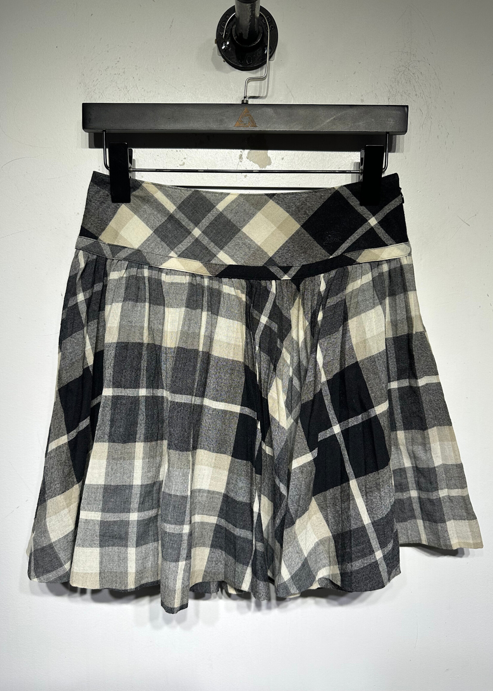Burberry Blue Label Nova Check Skirt Fem 26"