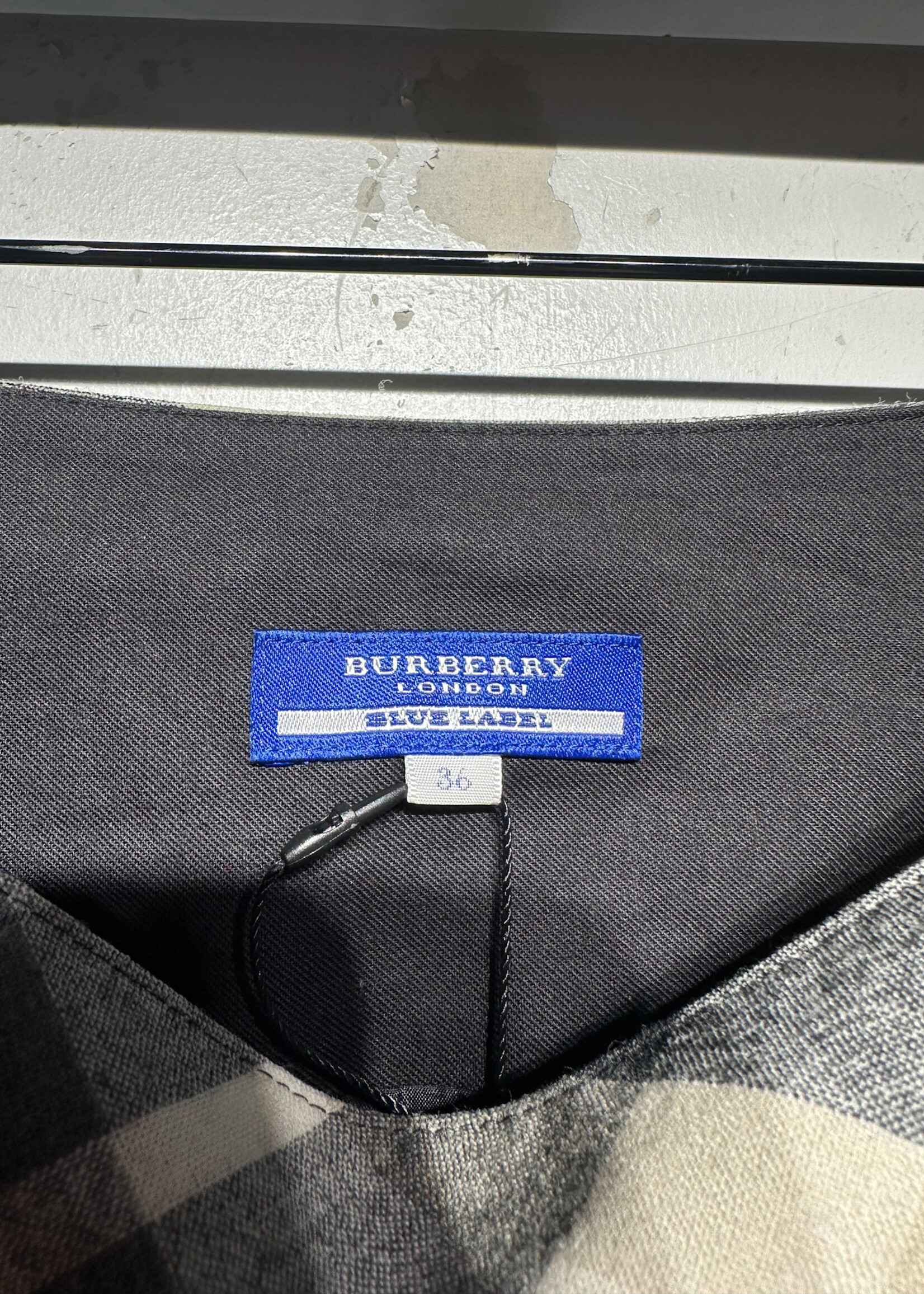 Burberry Blue Label Nova Check Skirt Fem 26"