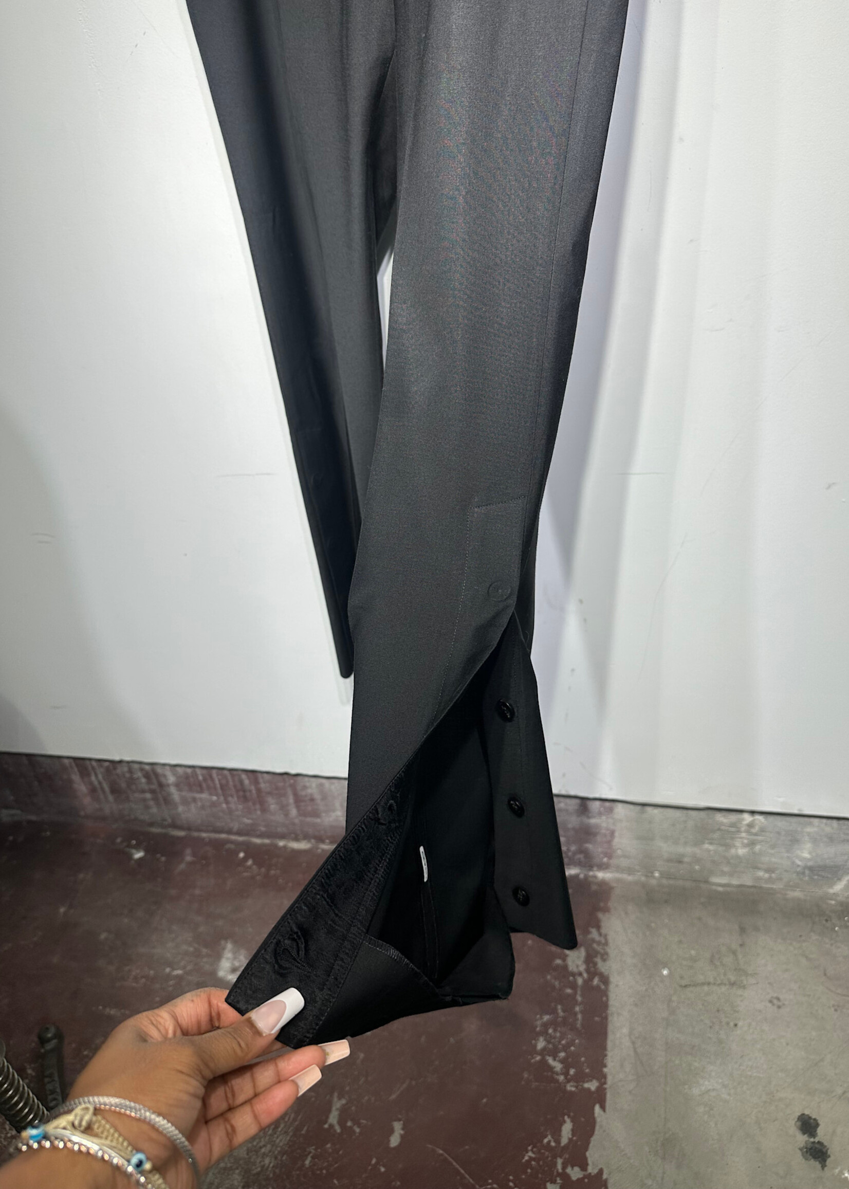 Amiri Black Pleated Trousers Masc 36