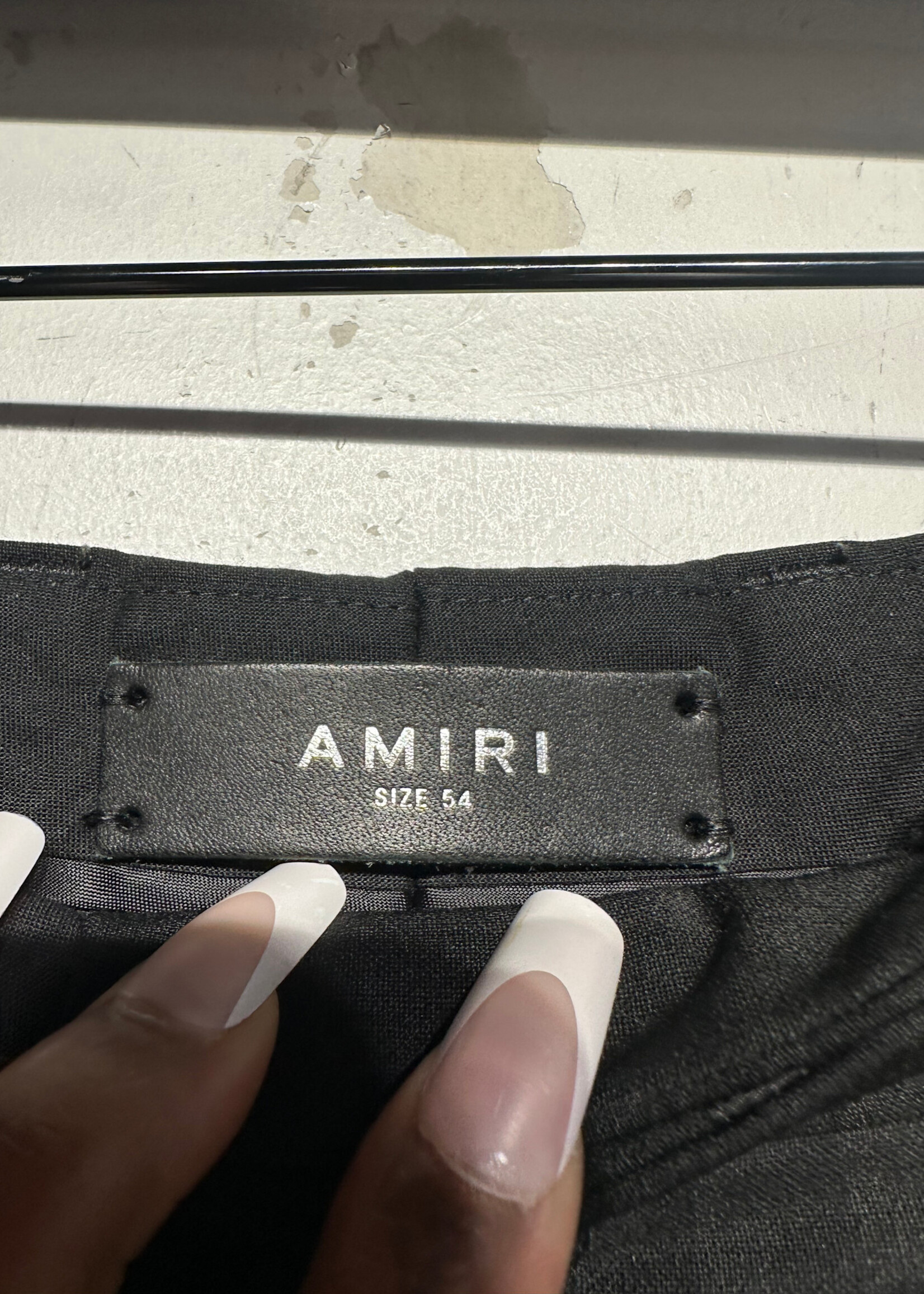 Amiri Black Pleated Trousers Masc 36
