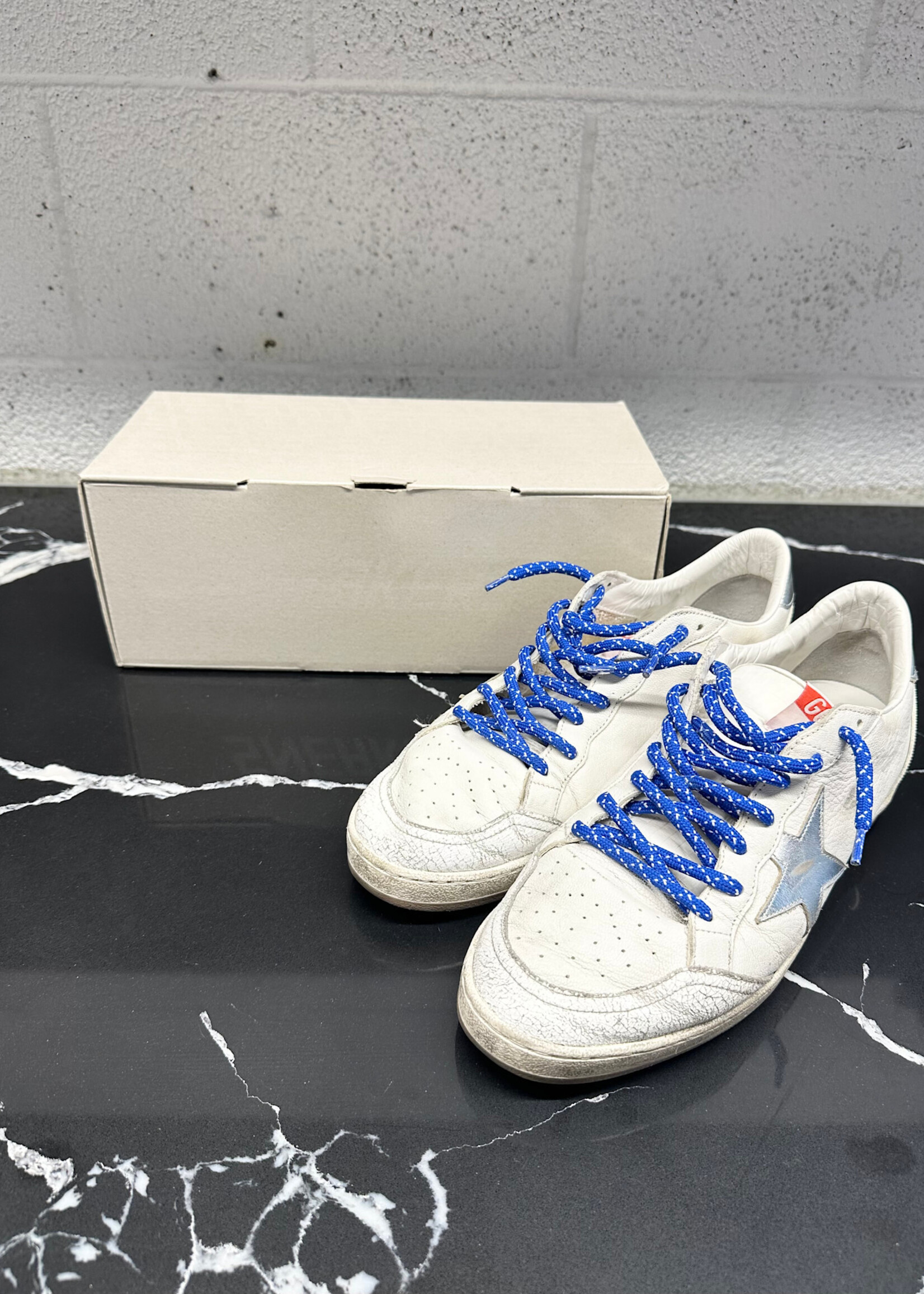 Golden Goose White / Blue Ballstar Masc 10