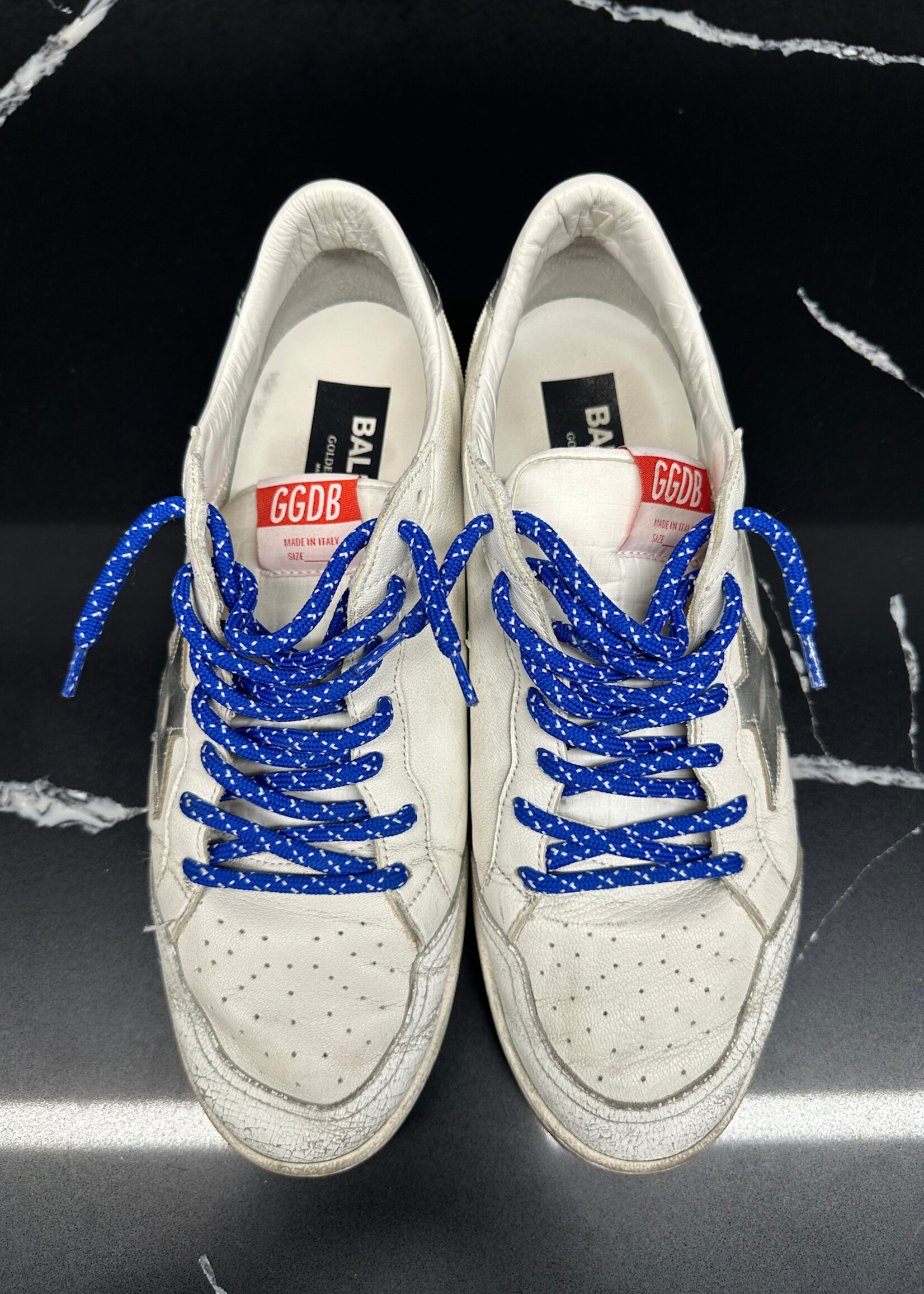 Golden Goose White / Blue Ballstar Masc 10