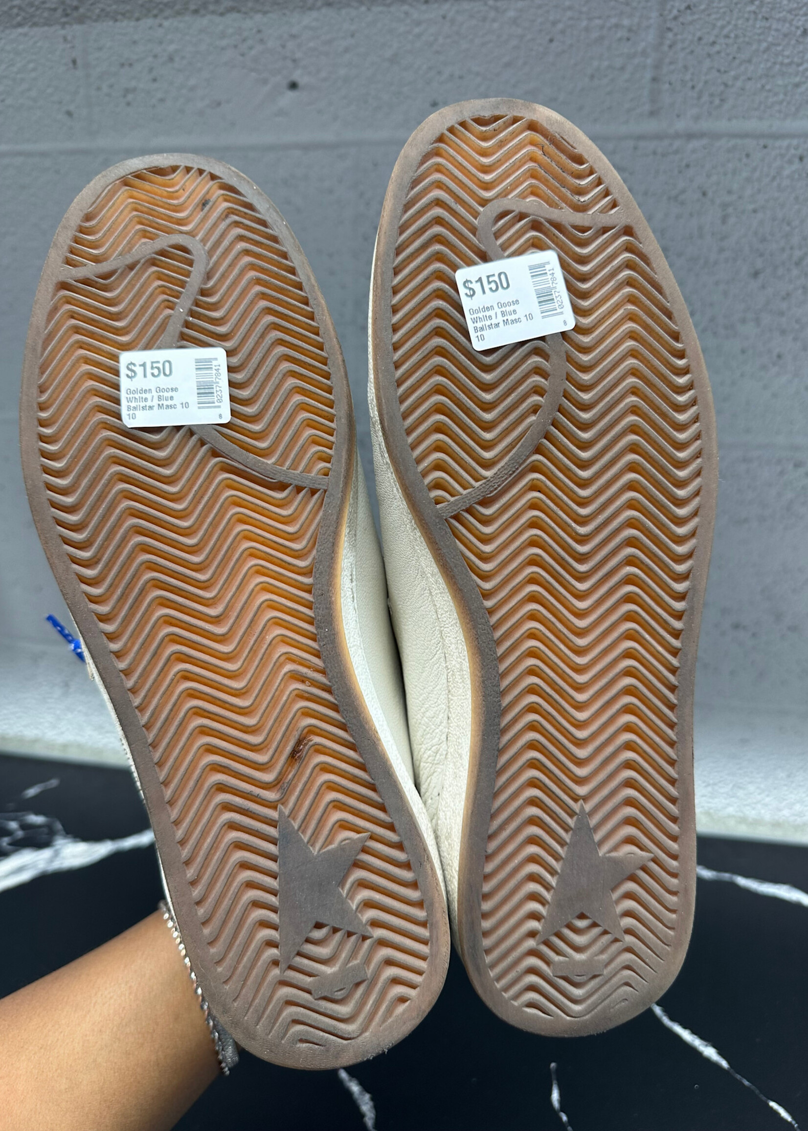 Golden Goose White / Blue Ballstar Masc 10