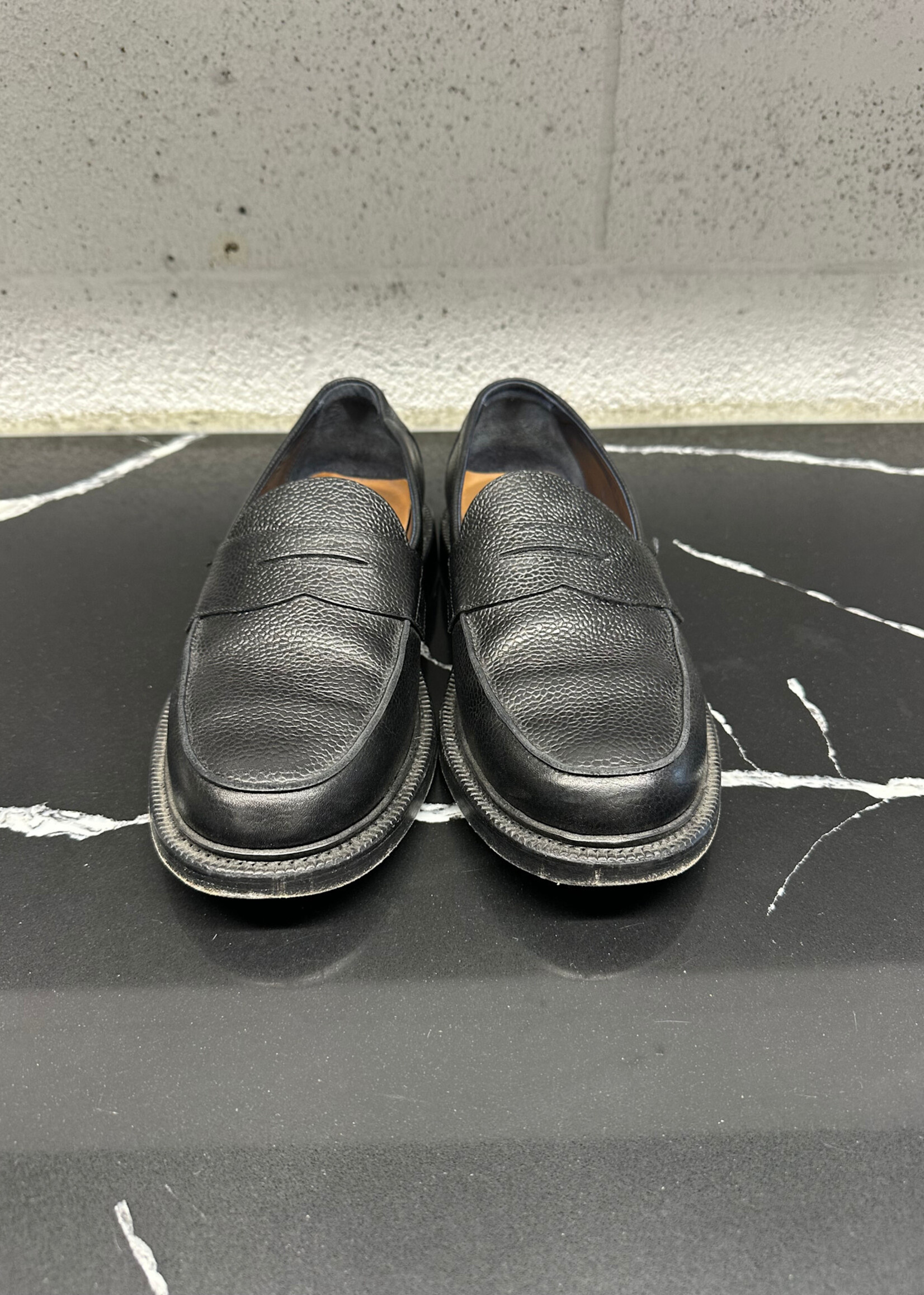 Blackstock and Webber Black Ellis Penny Loafer Masc 9