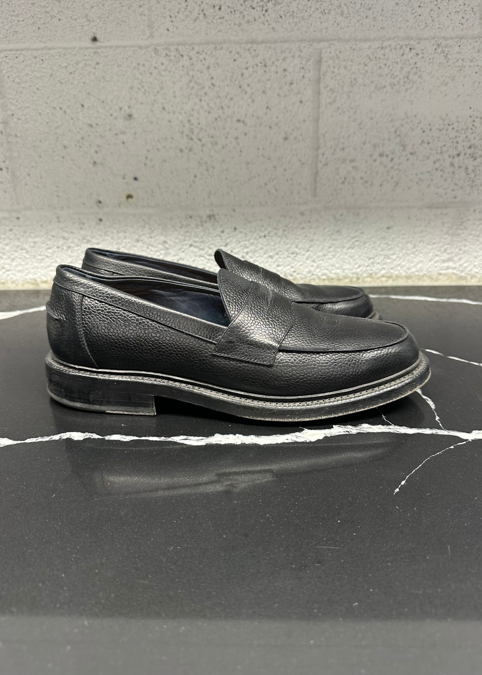 Blackstock and Webber Black Ellis Penny Loafer Masc 9