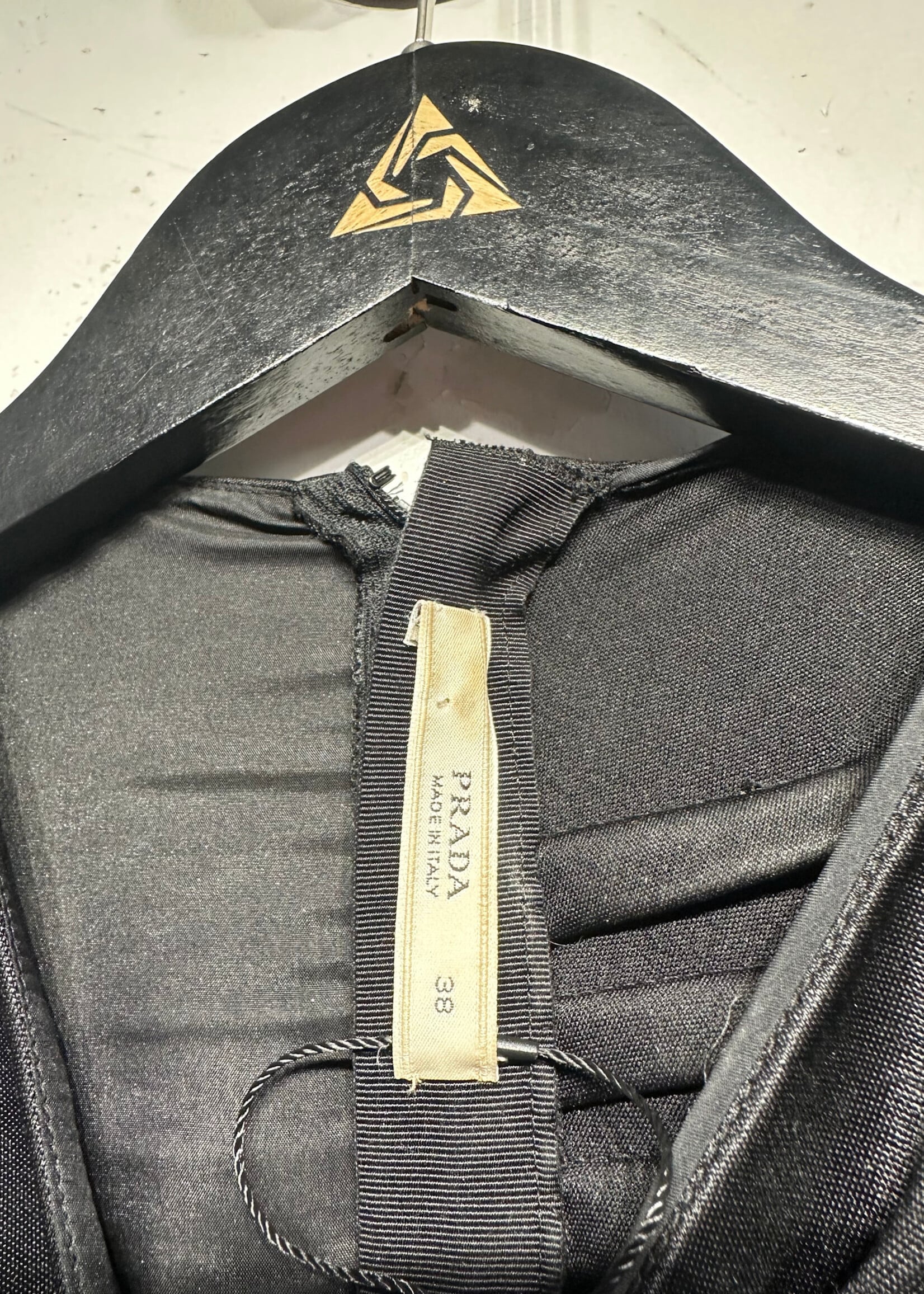 Prada Black Asymmetrical SS Dress AS IS M