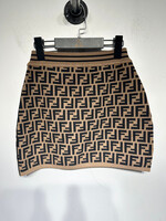 Fendi Kids Monogram Skirt 10Y (23-26")