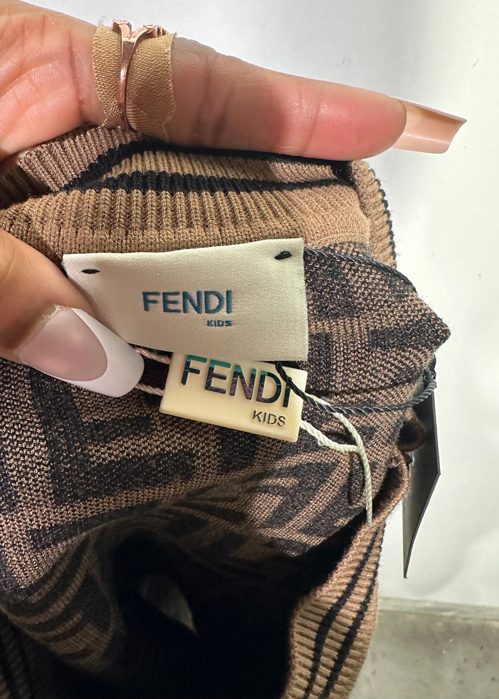 Fendi Kids Monogram Skirt 10Y (23-26")
