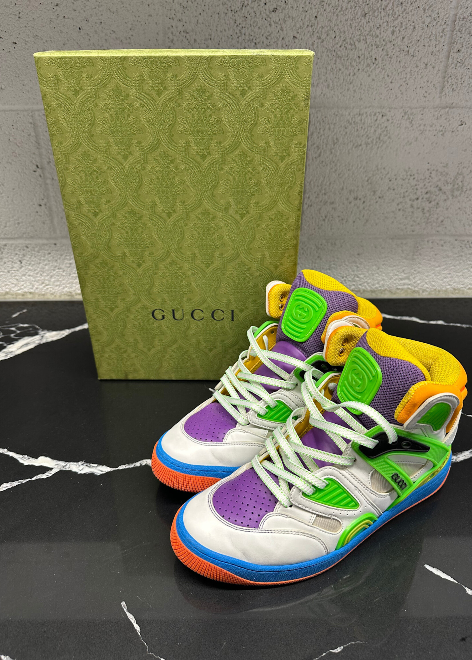 Gucci Multicolor Basket Sneaker 38/7.5