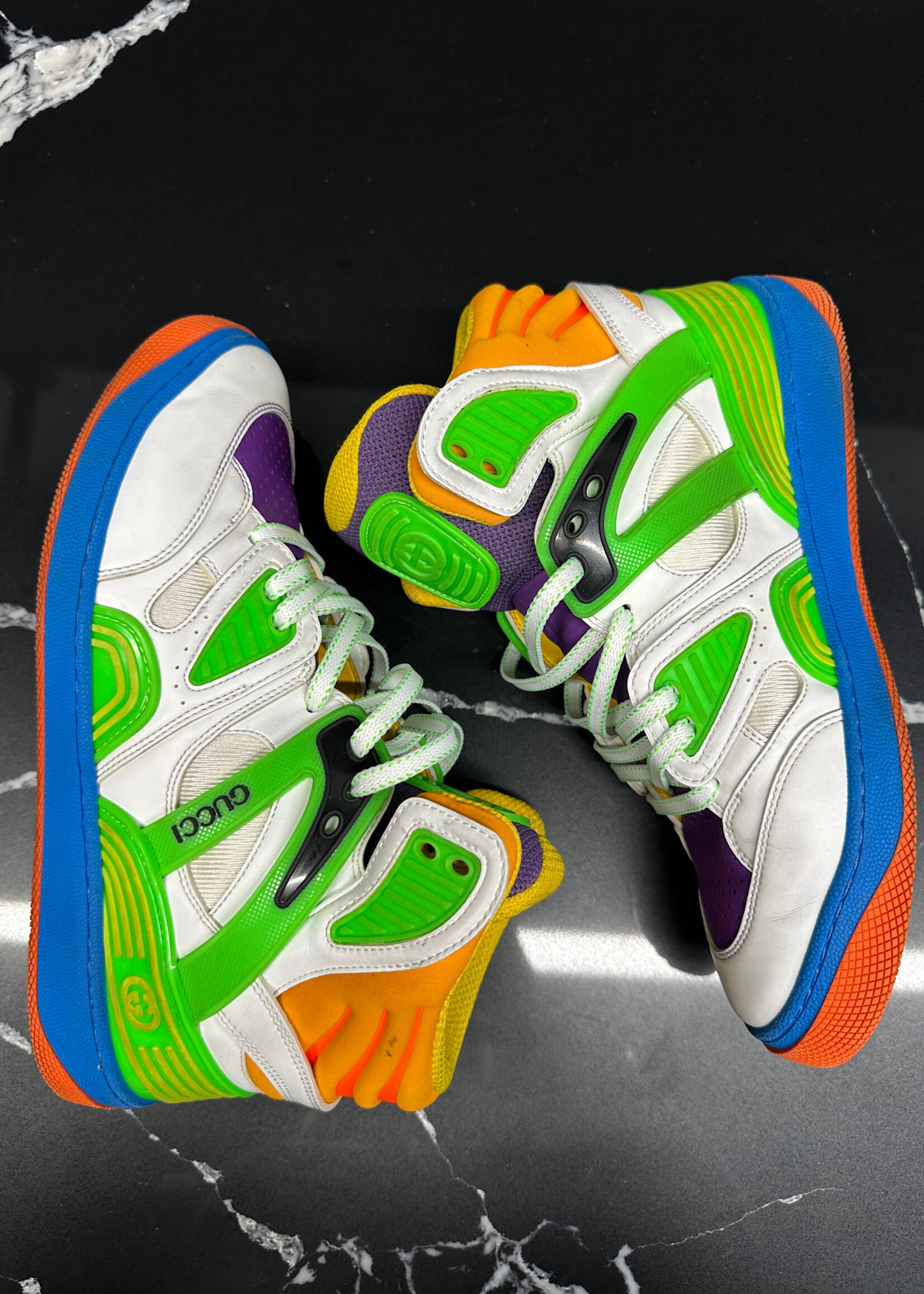 Gucci Multicolor Basket Sneaker 38/7.5