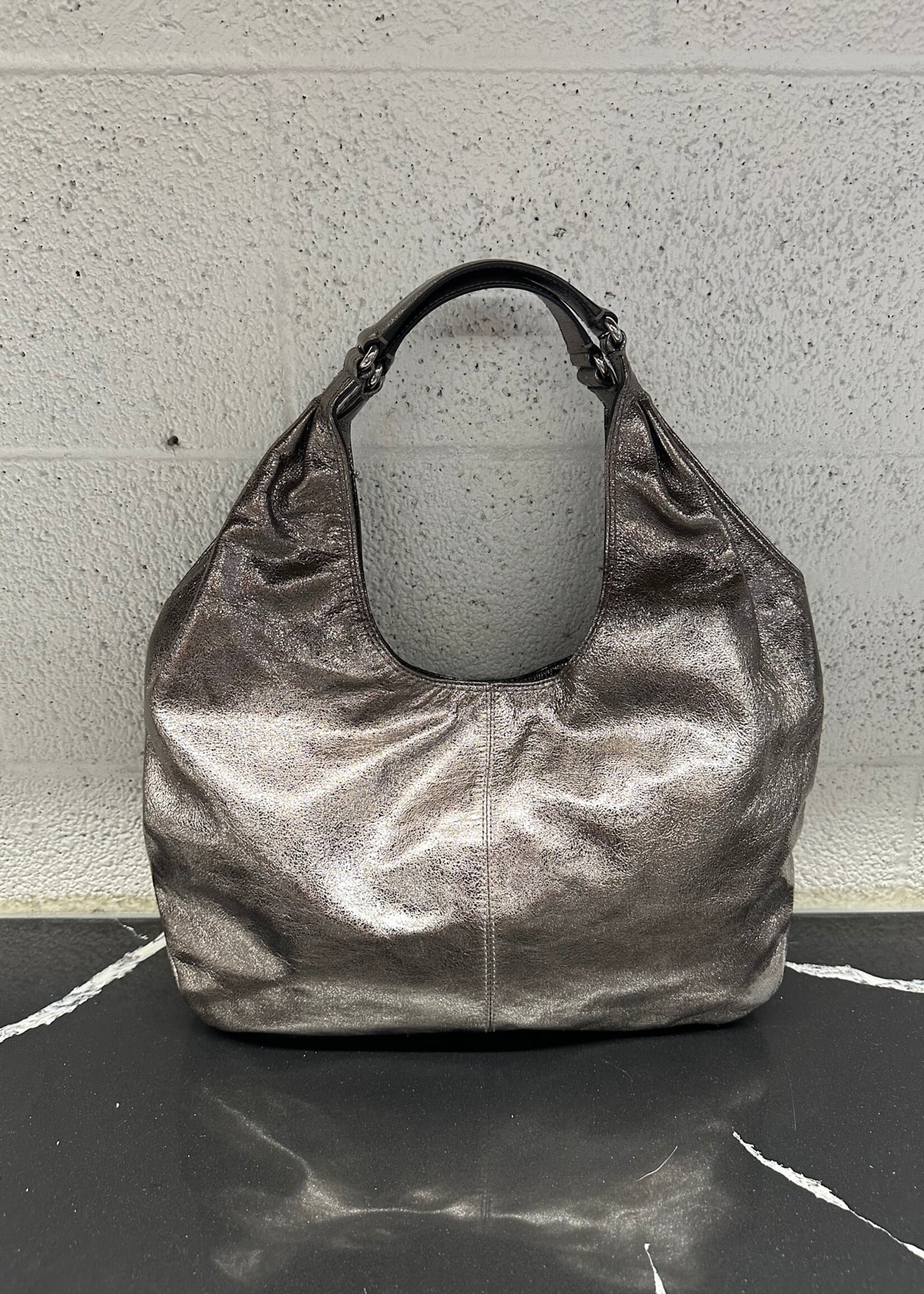 COACH METALLIC JULIA LEATHER HOBO SET