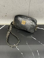 TORY BURCH BLACK/GOLD LEATHER AS IS