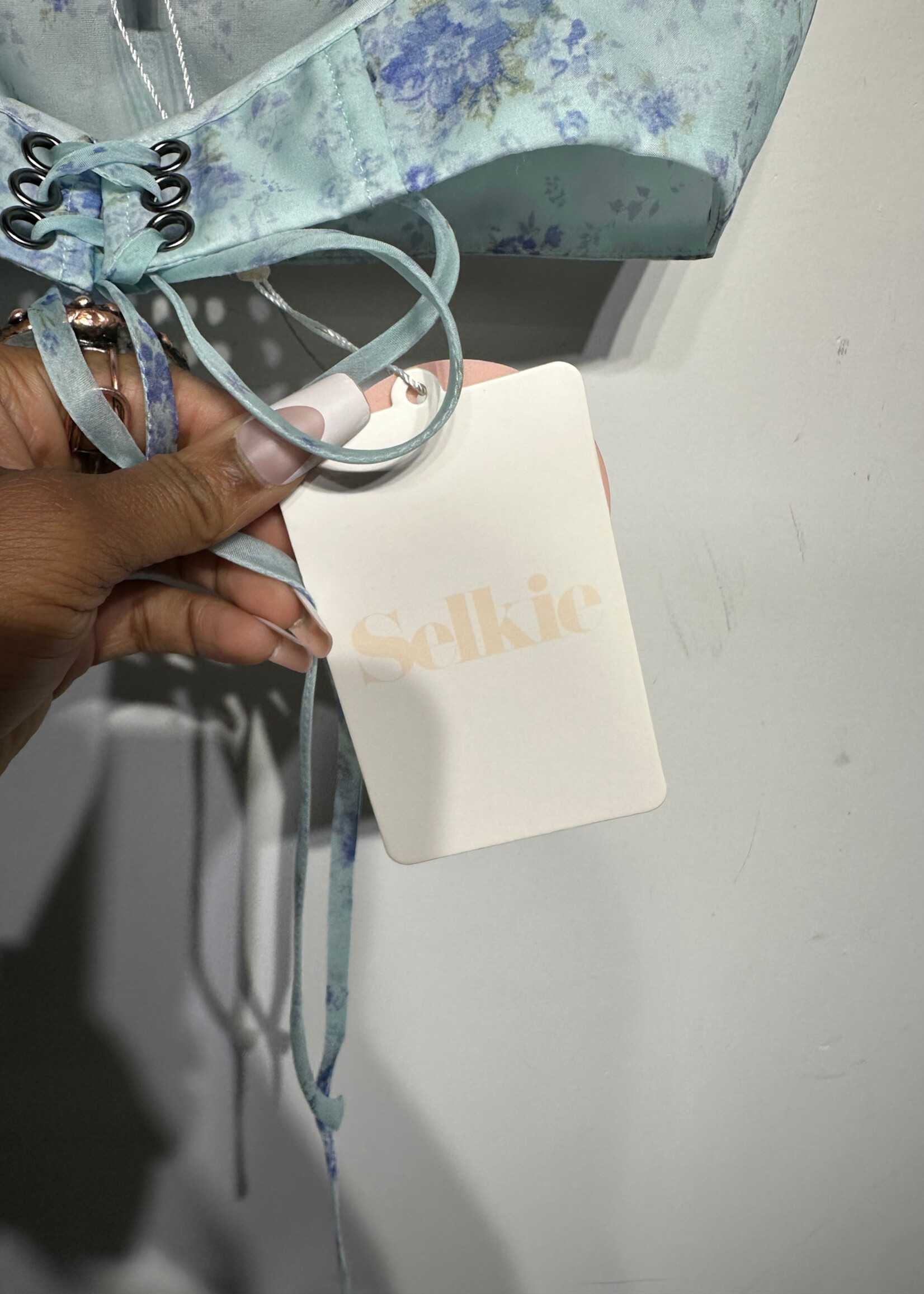 NWT Selkie Baby Blue Underbust Corset XS
