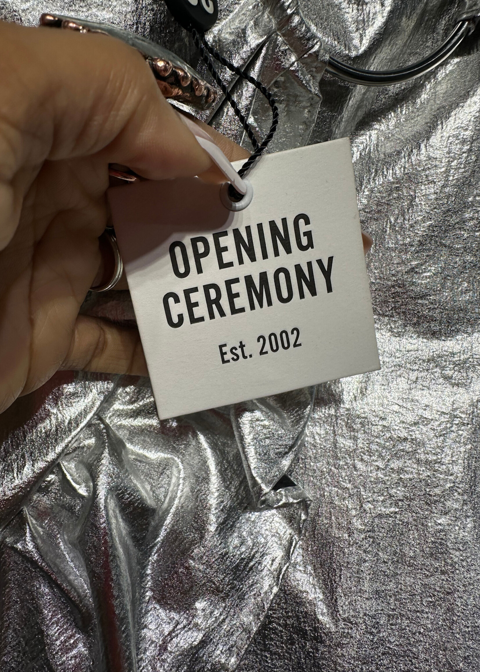 NWT Opening Ceremony Silver Skirt 26