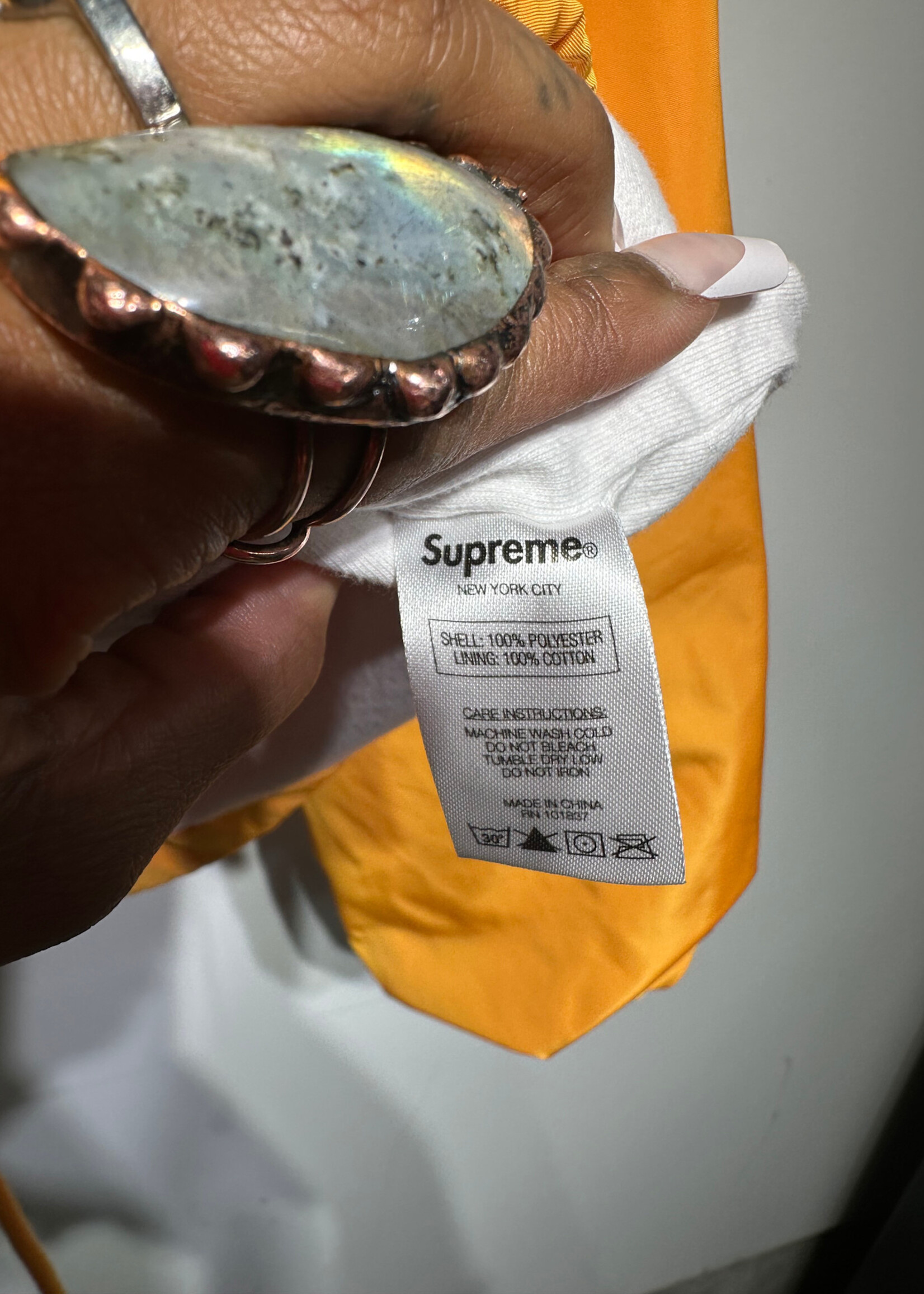 Supreme World Famous Yellow Coaches Jacket M