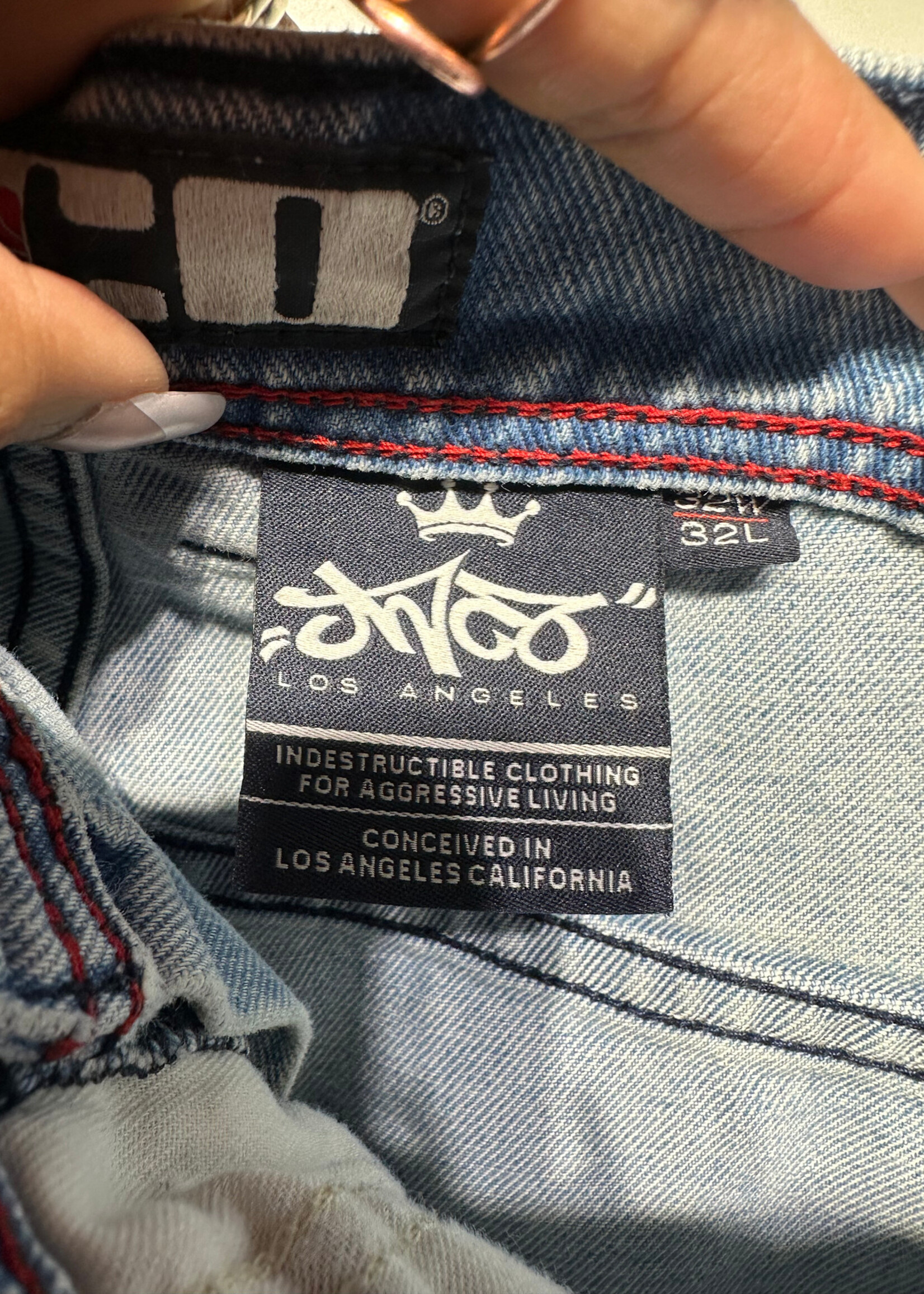 JNCO Twin Cannon Light Wash Jeans Unisex 32