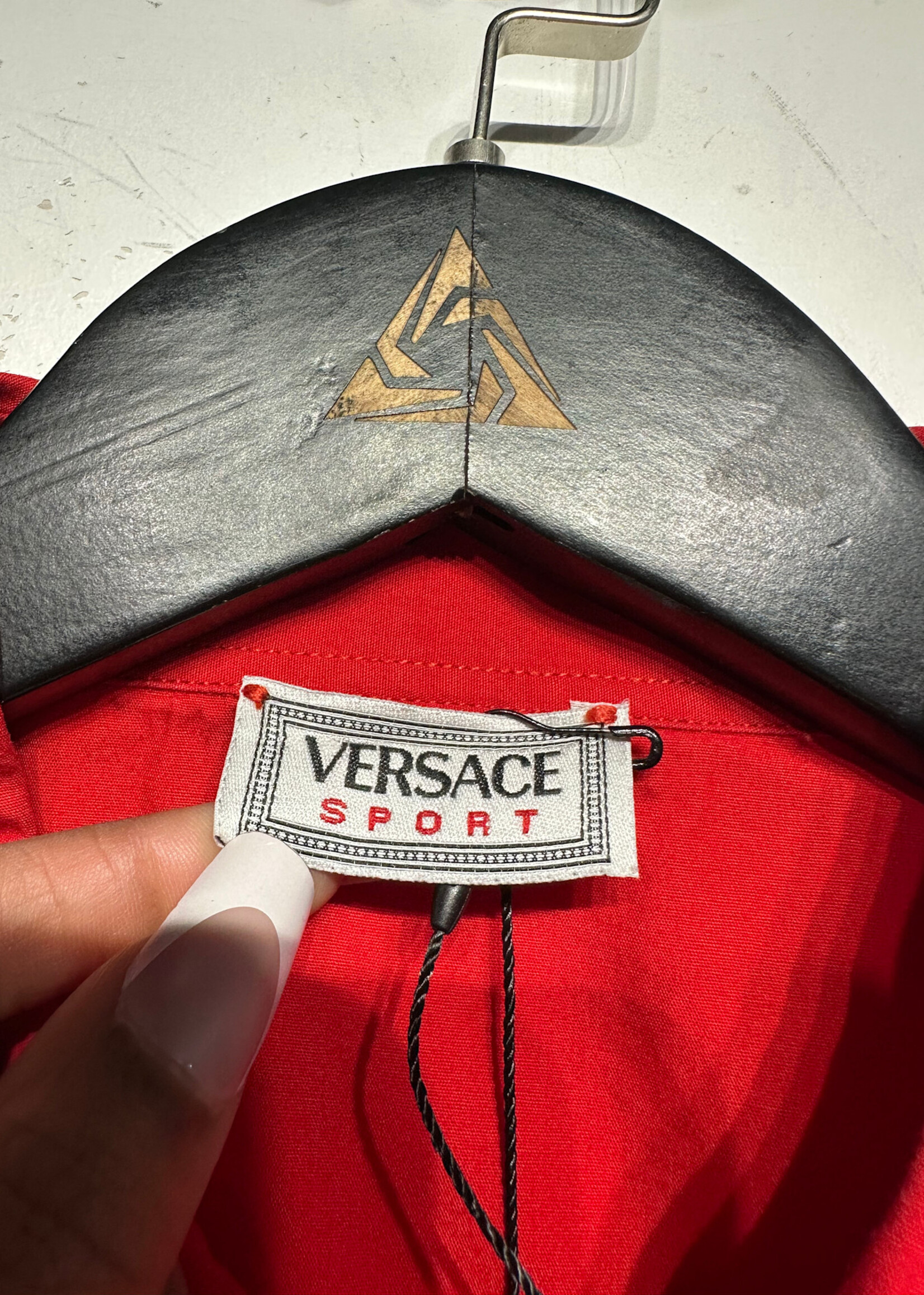 Versace Sport Red Short Sleeve Button up Masc XL