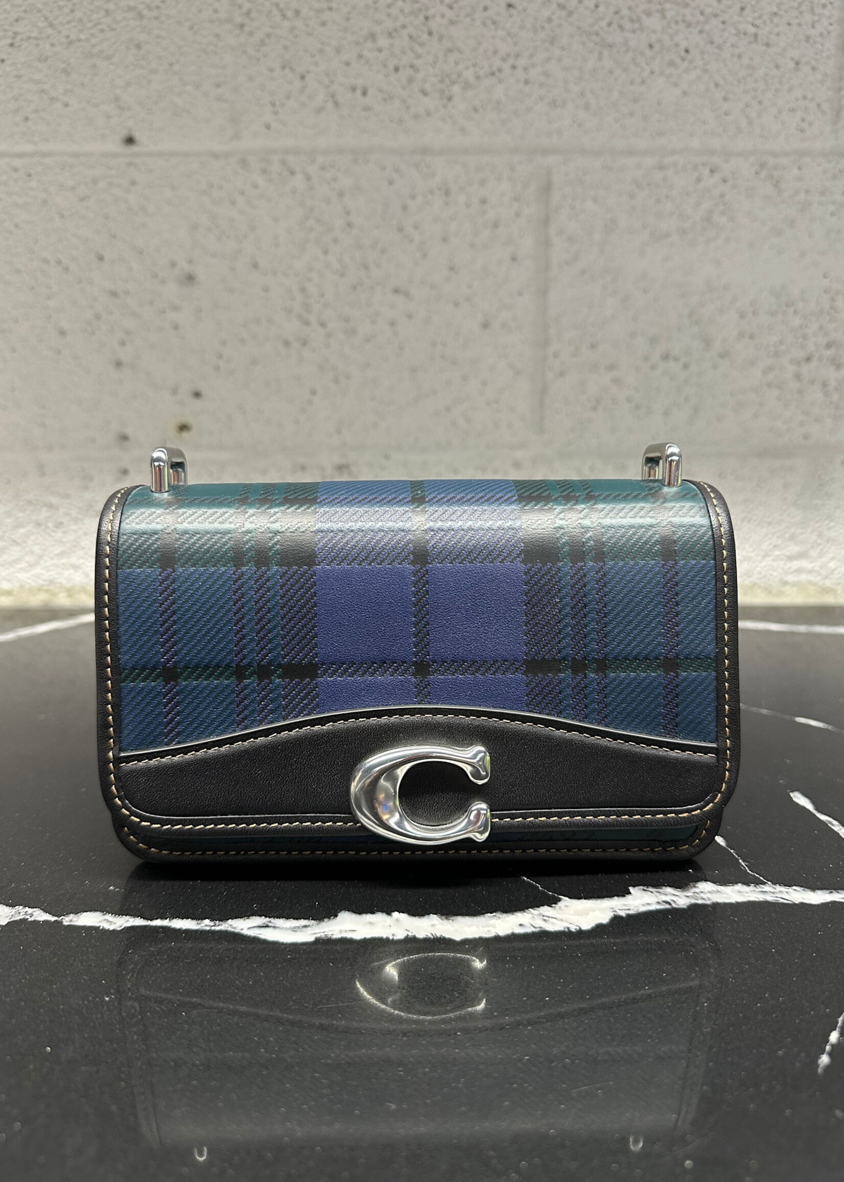 Coach Bandit Plaid Crossbody OS