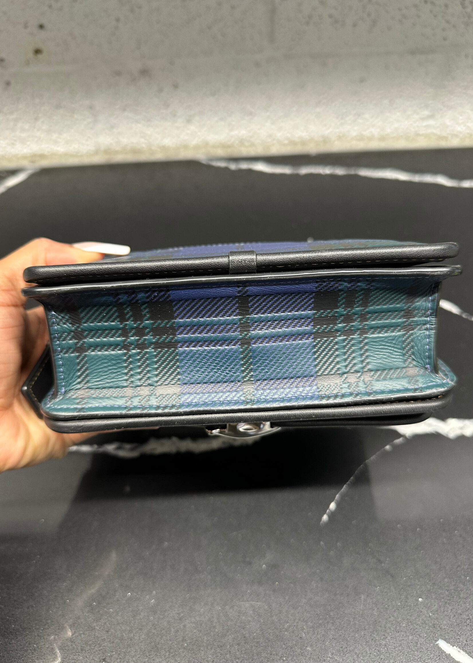 Coach Bandit Plaid Crossbody OS