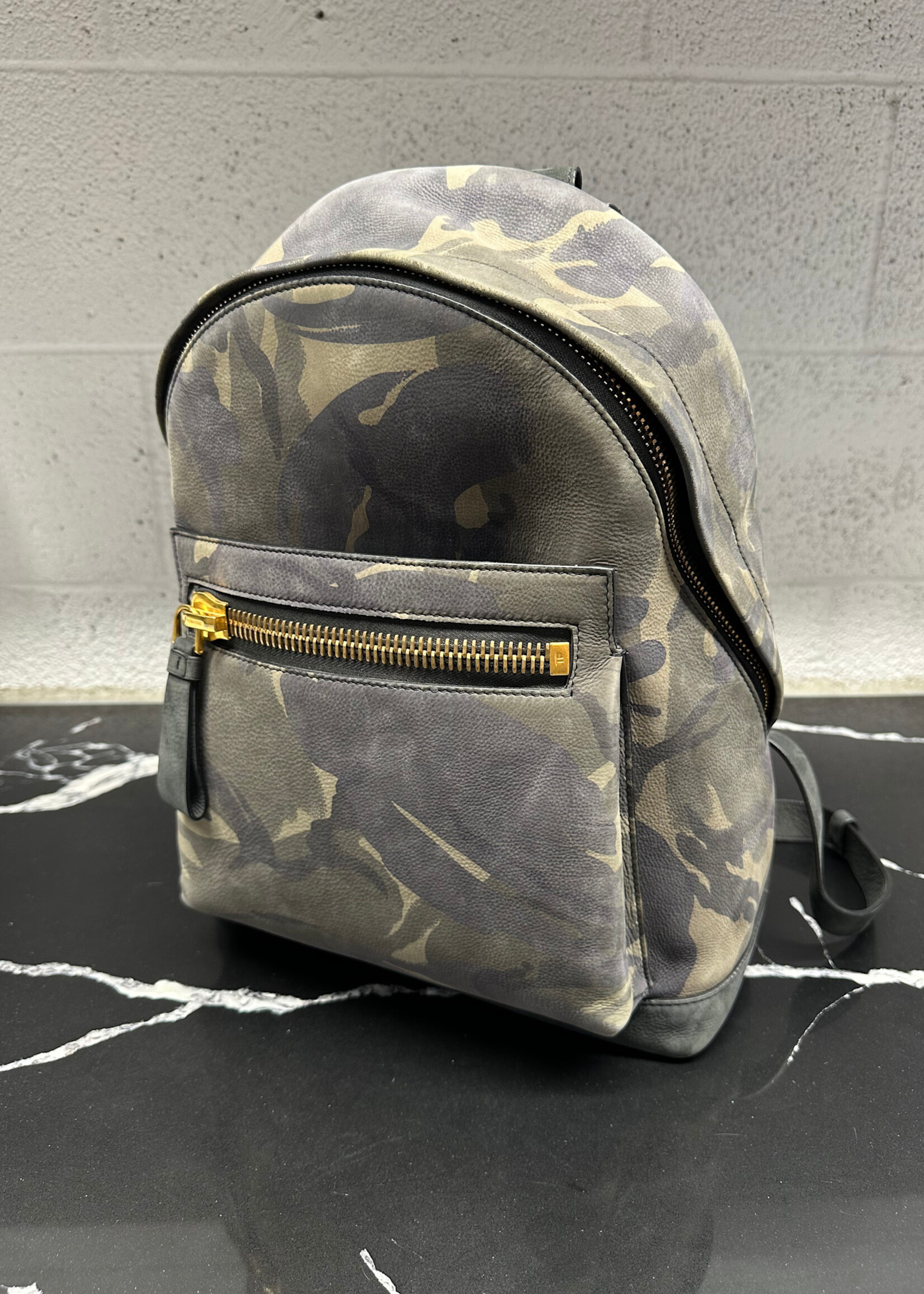 Tom Ford Buckley Camo Backpack