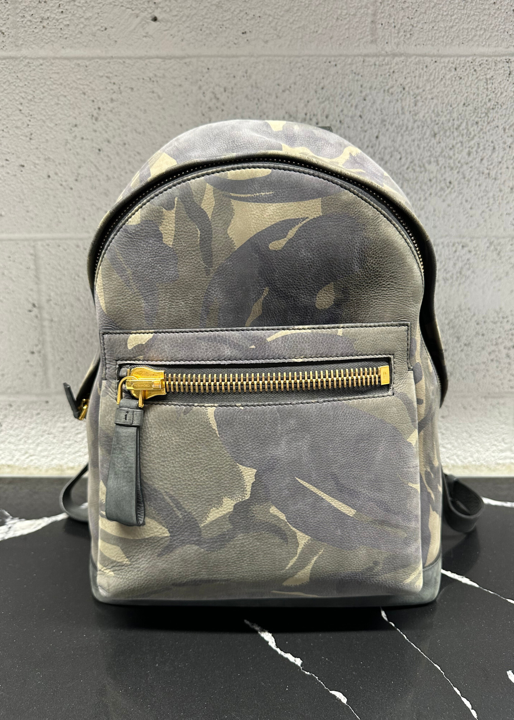 Tom Ford Buckley Camo Backpack