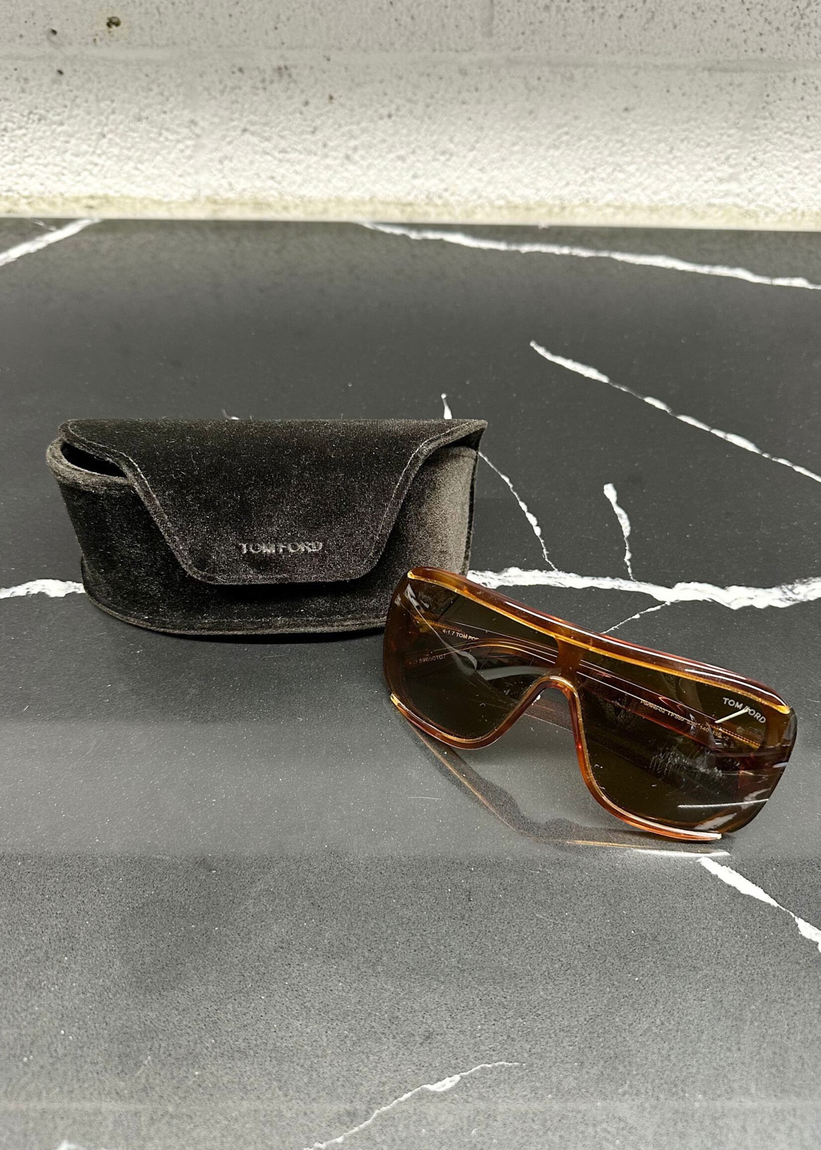 Tom Ford Shield Brown Glasses AS IS