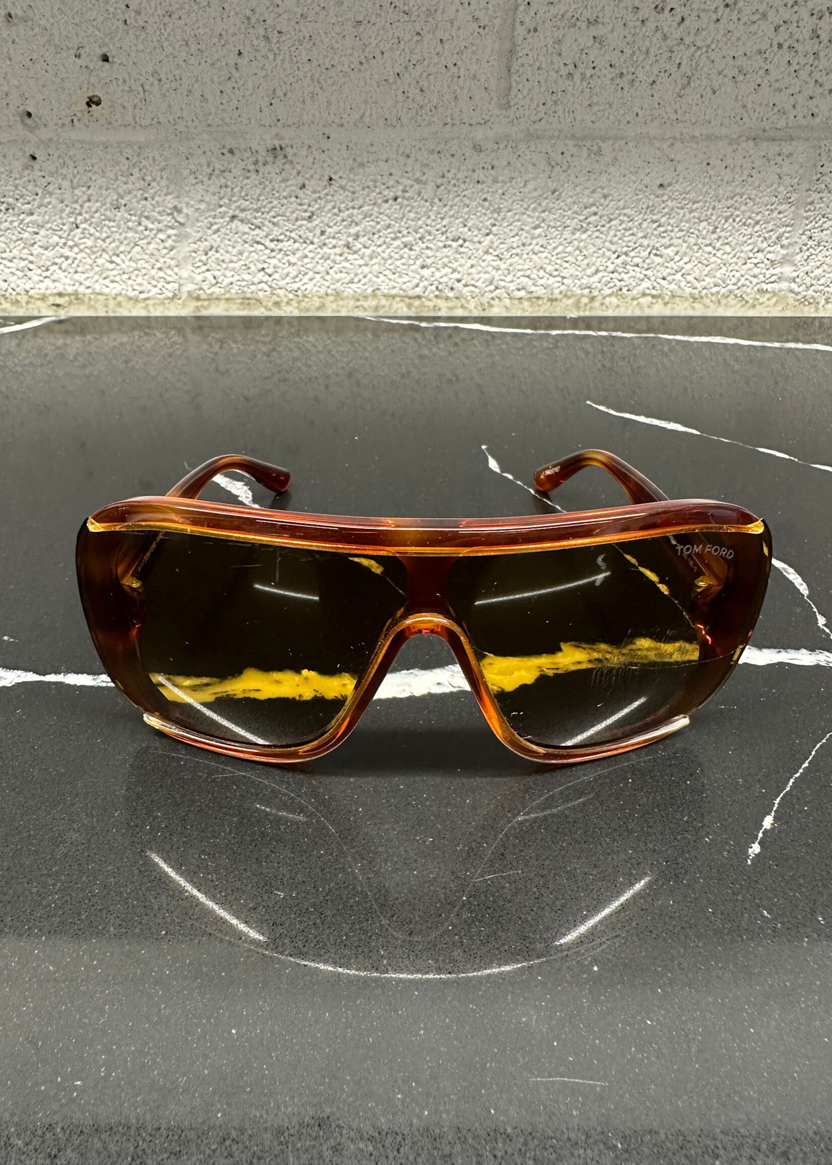 Tom Ford Shield Brown Glasses AS IS
