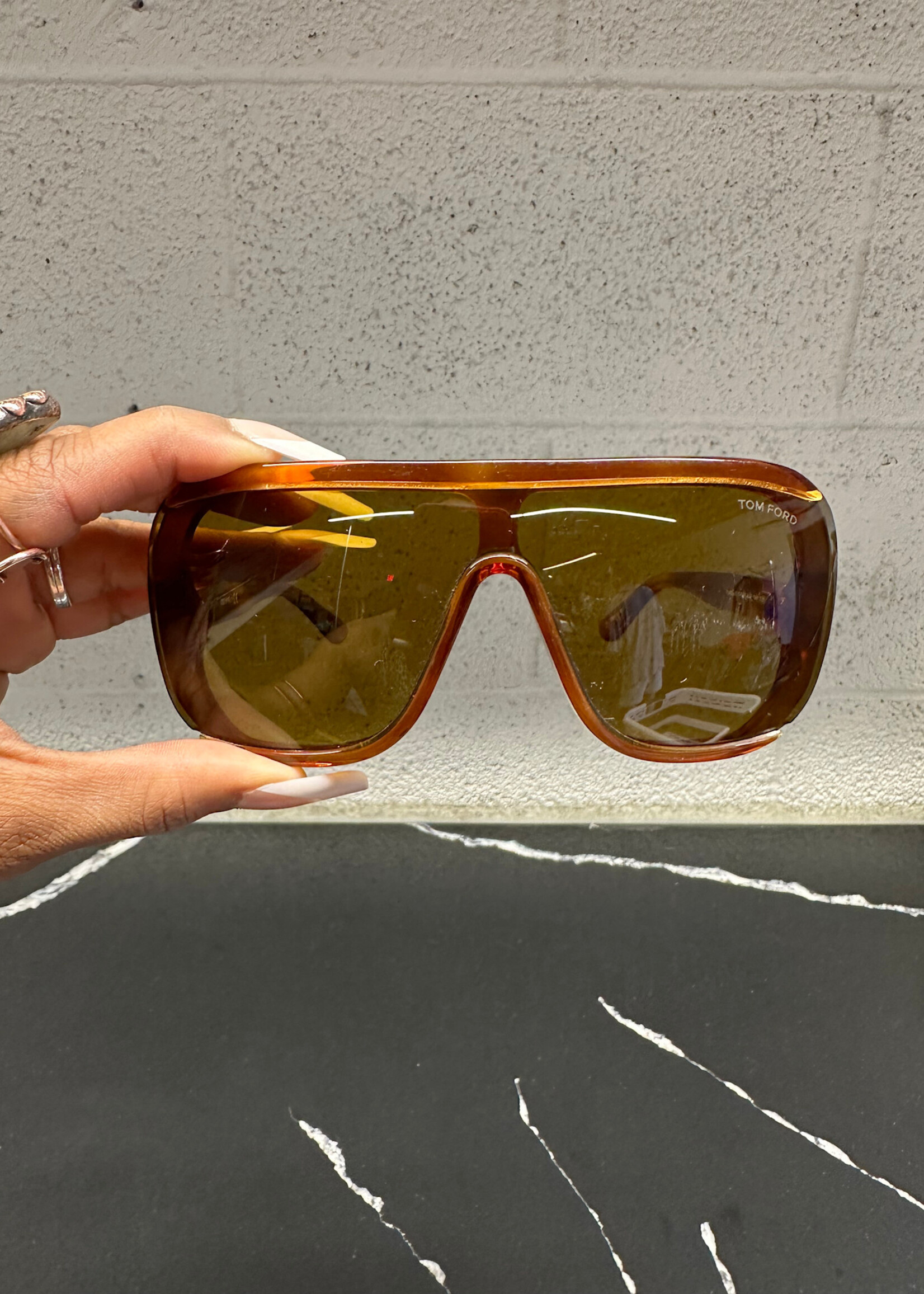 Tom Ford Shield Brown Glasses AS IS