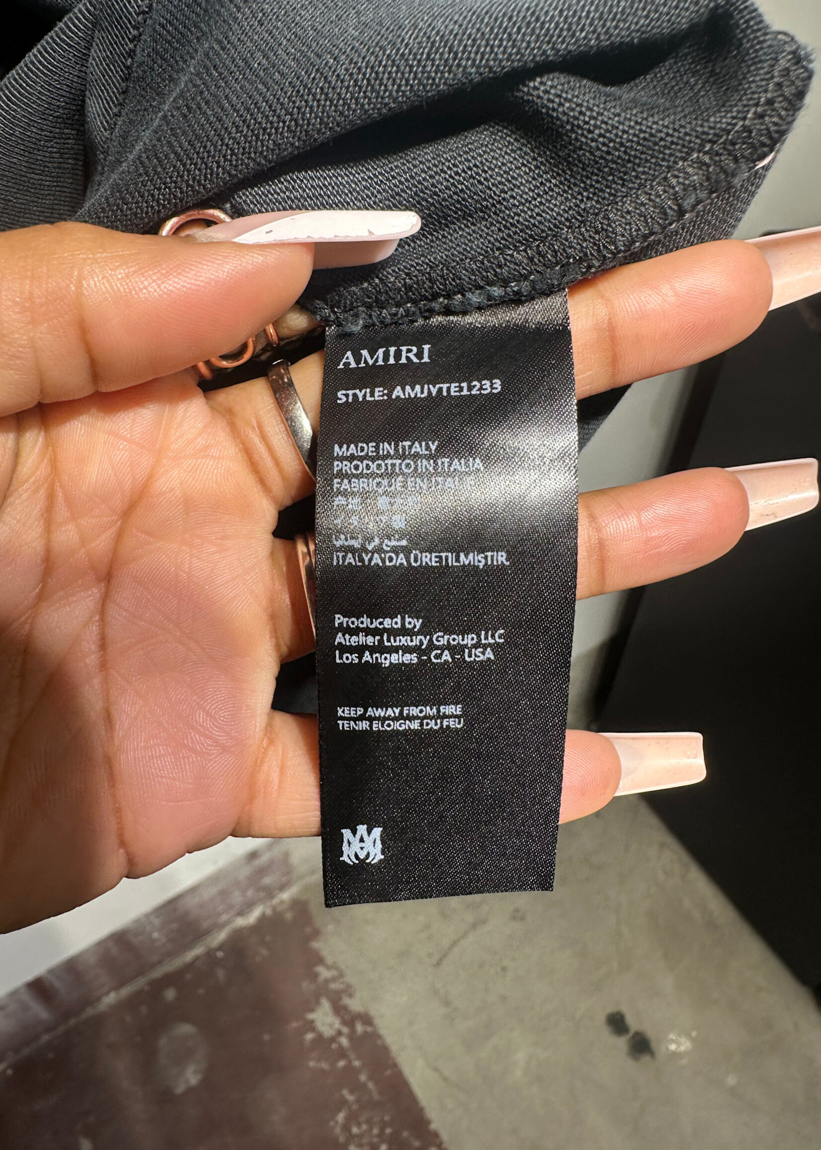 Amiri Crystal Cobra Tee XXL
