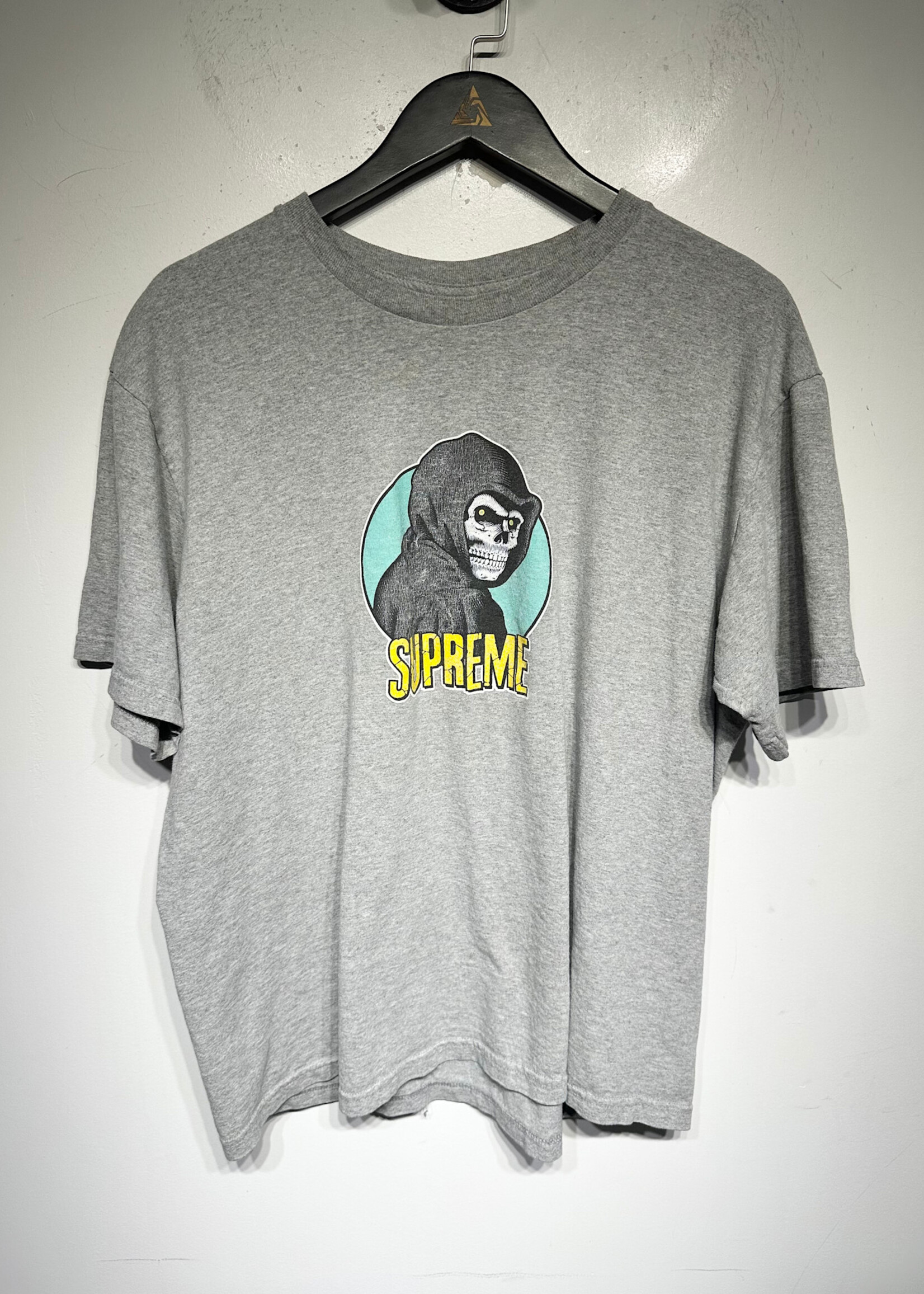 Supreme Grim Reaper Grey Graphic Tee L