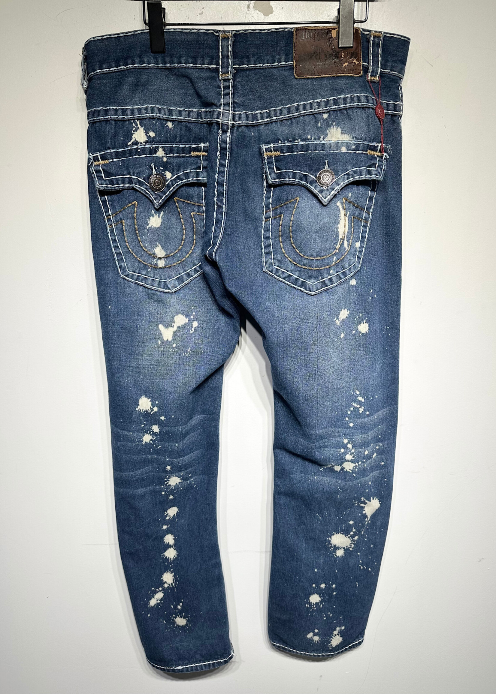 True Religion 2000s Paint Splatter Distress Jeans Masc 38