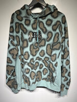 Awake NY Teal Leopard AOP Hoodie XXL