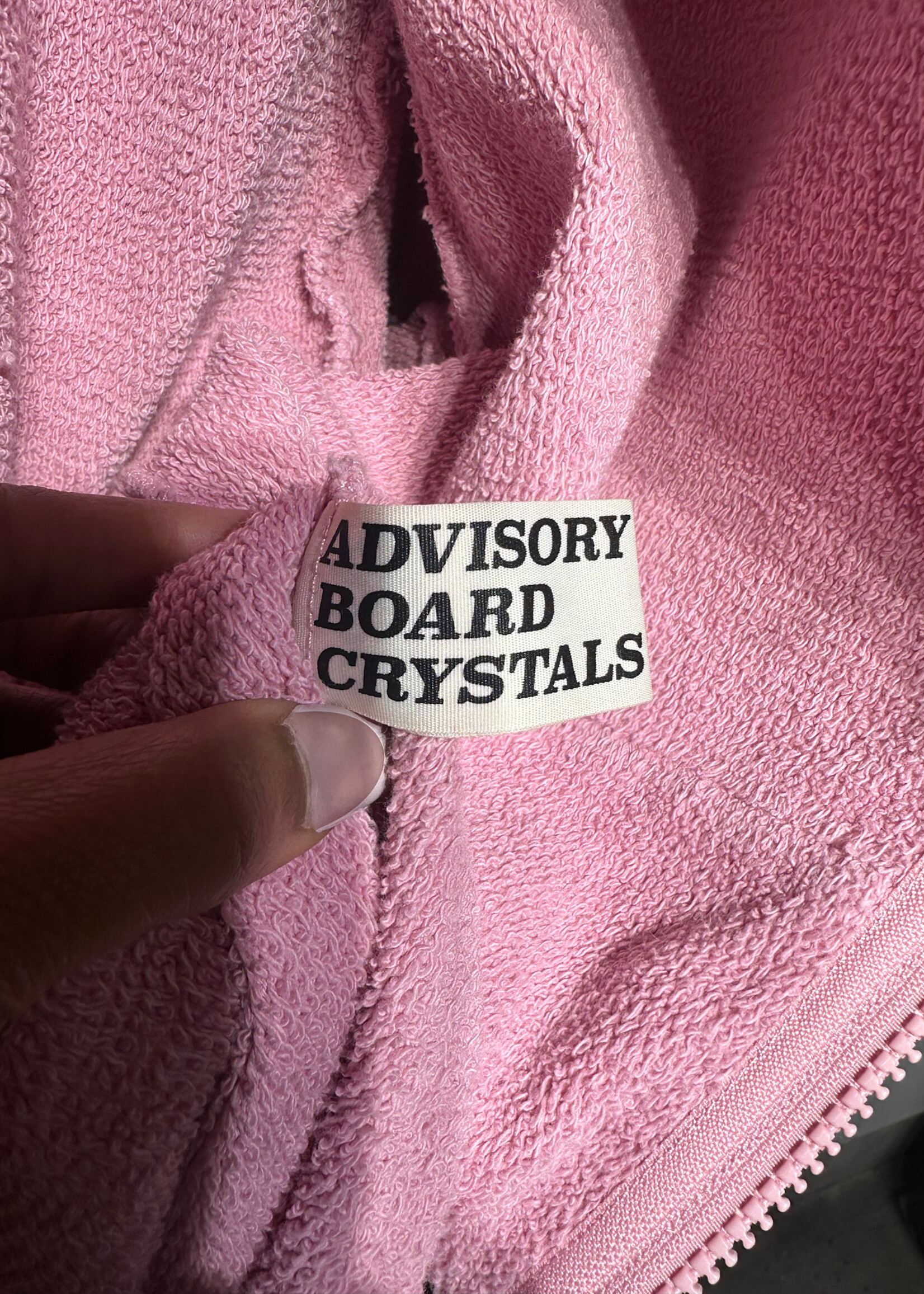 Advisory Board Crystals Pink Fleece Hoodie L