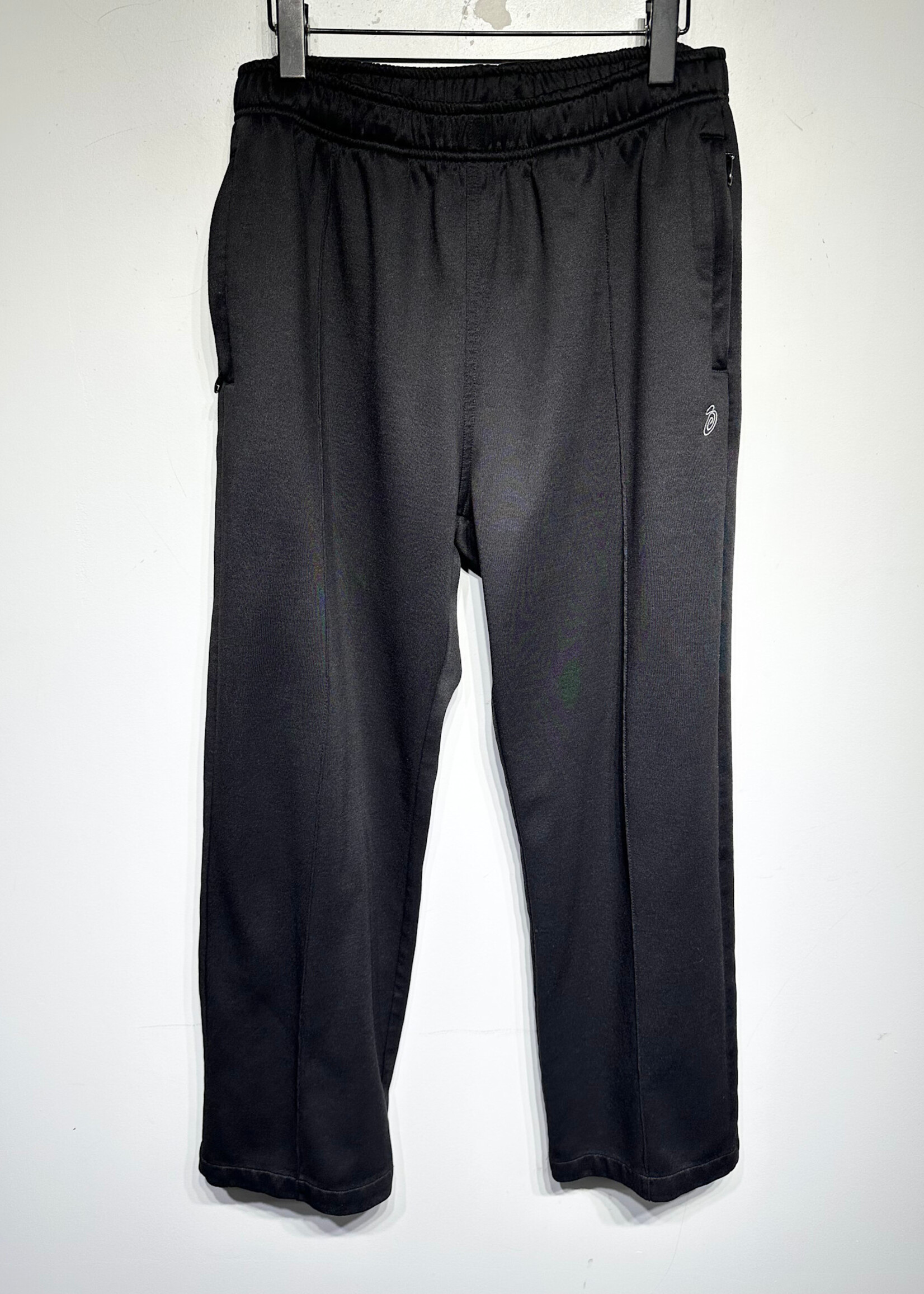 Stussy Black Mid Seam Small Logo Nylon Sweats 31-34"