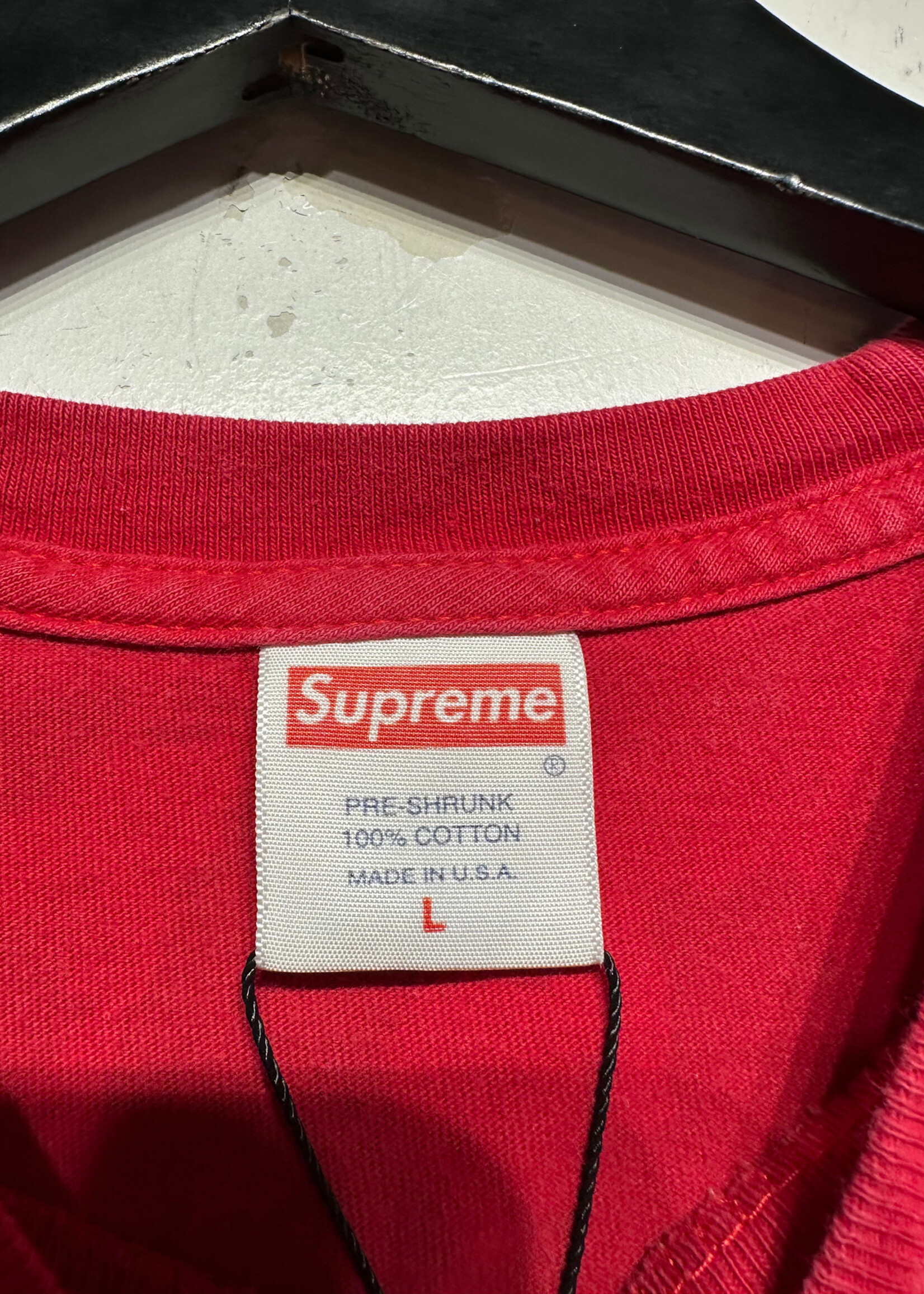 Supreme Google Maps Verify Red Tee L