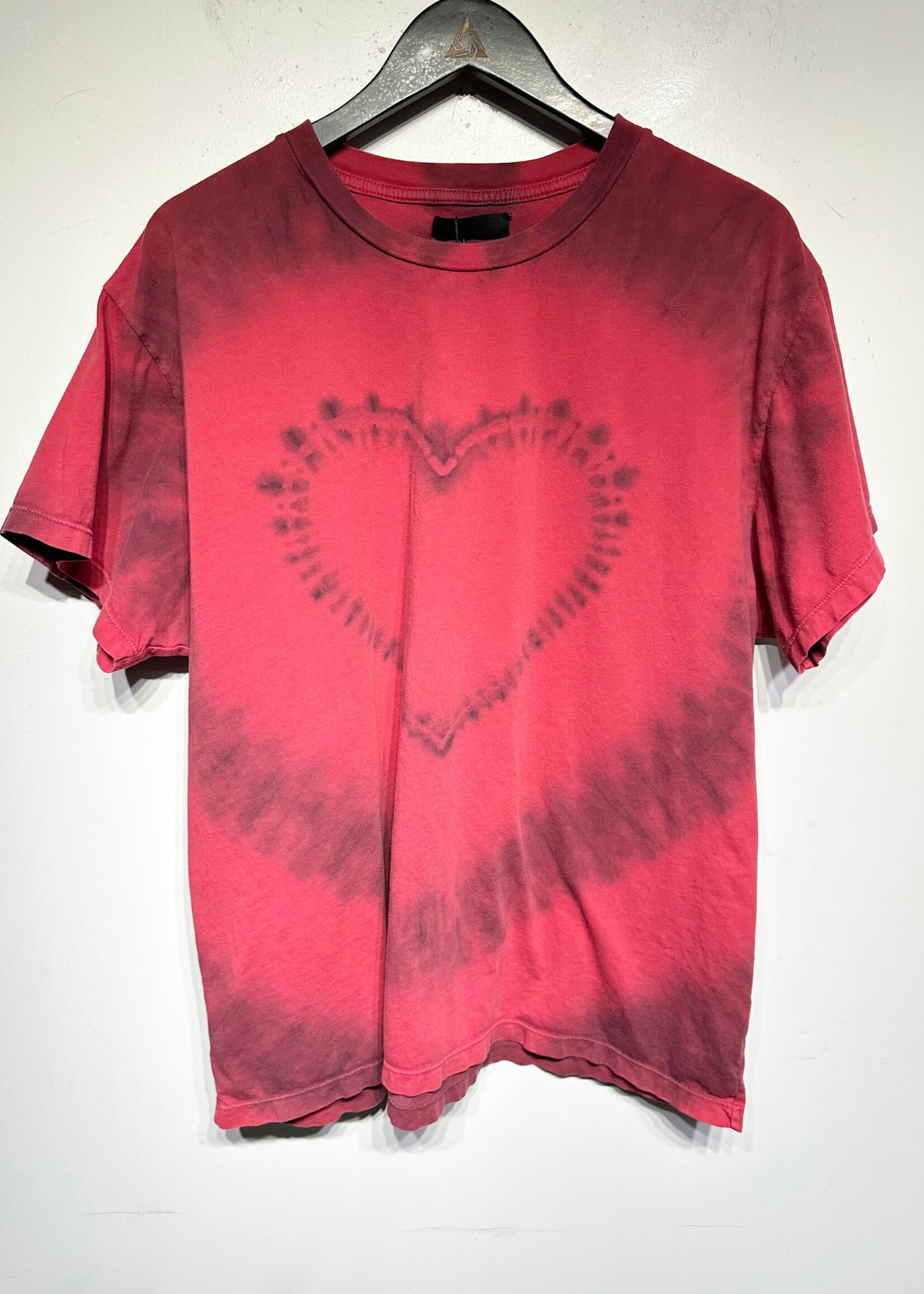Amiri Red Tie Dye Heart Tee XL