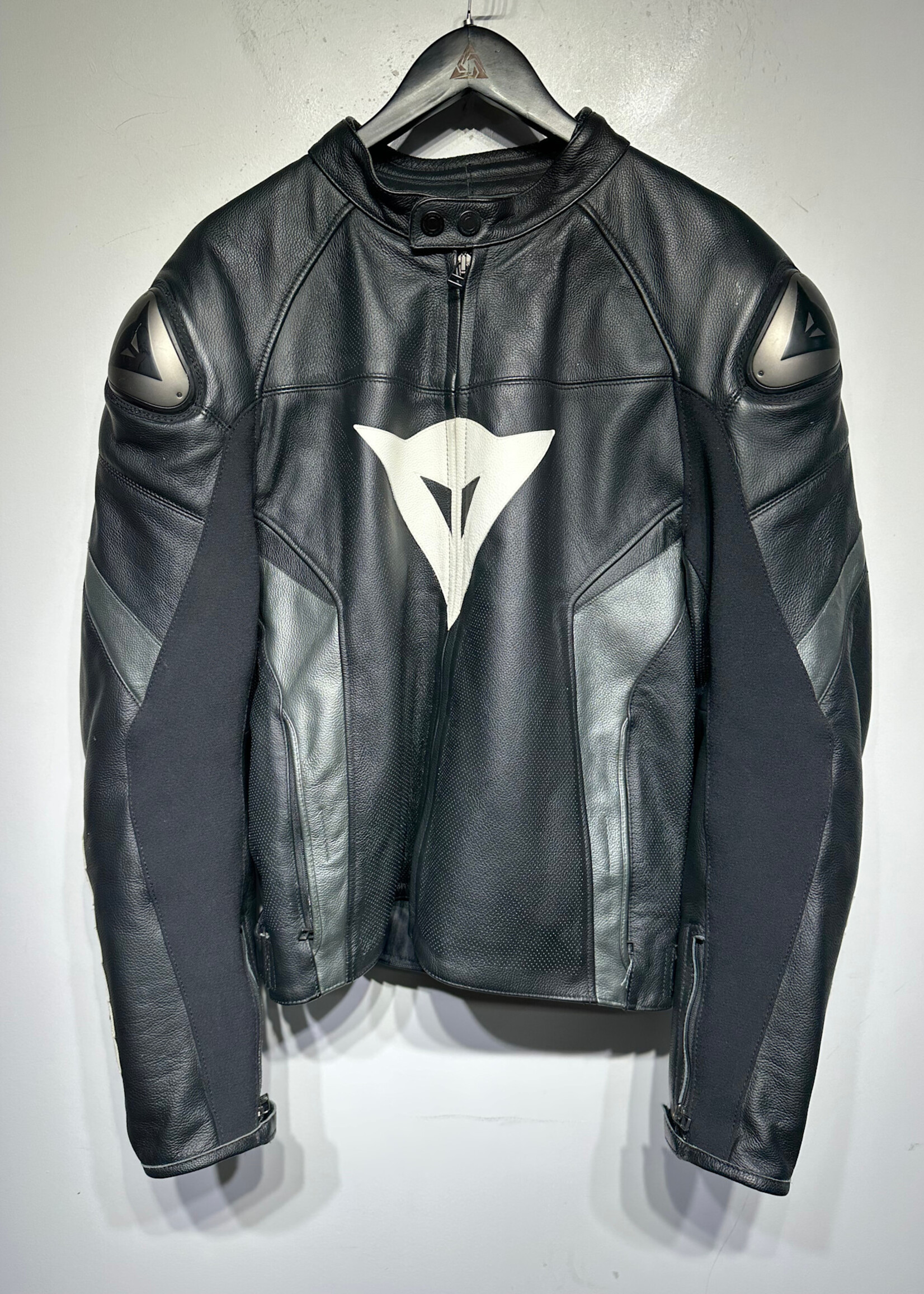 Dainese Black White Accent Moto Jacket XXL