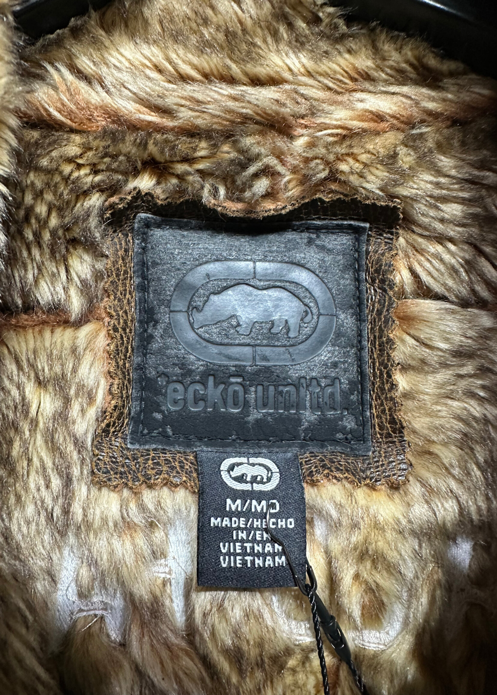 Ecko Shearling Faux Leather Bomber M