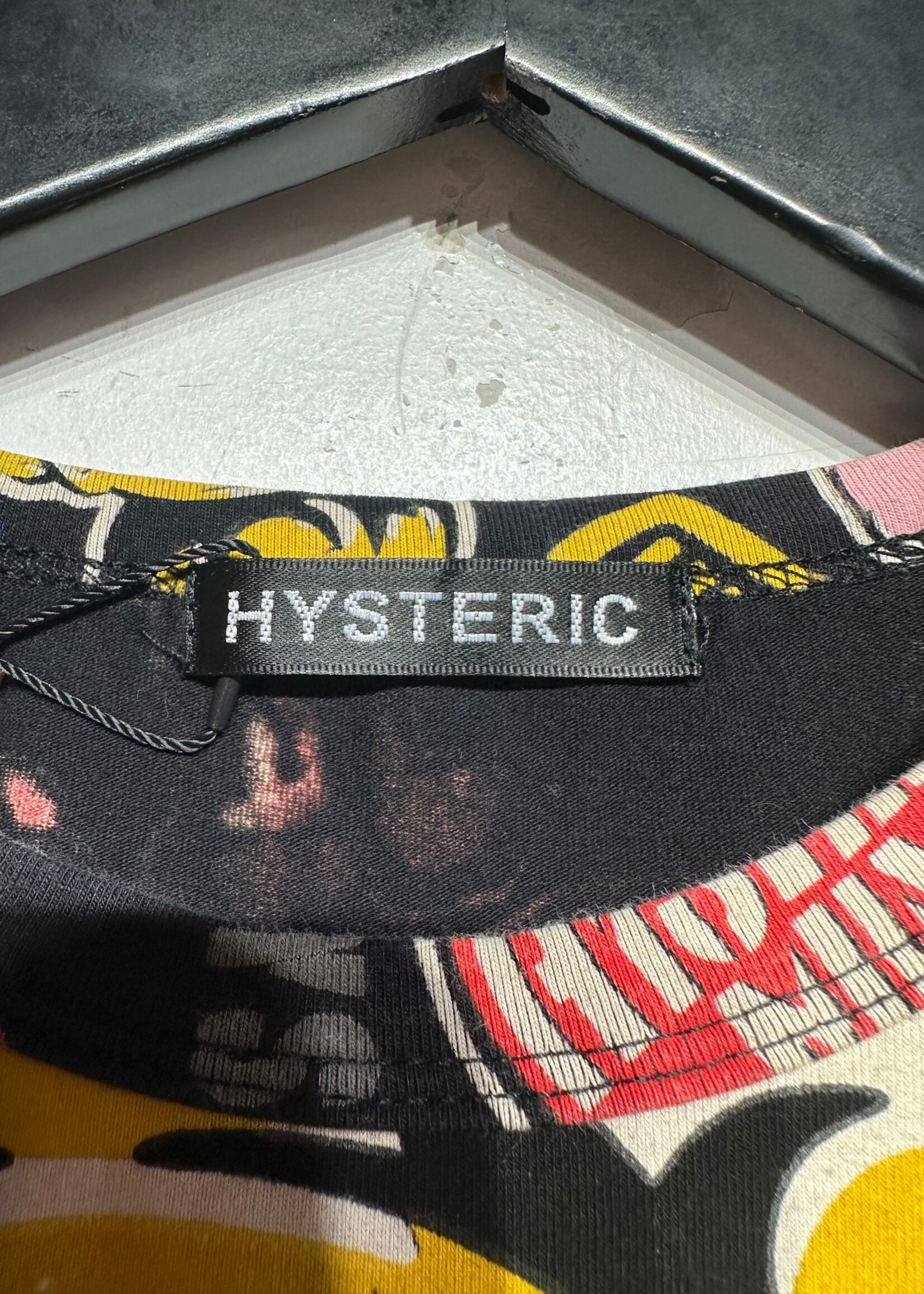 Hysteric Mini Black Big Baby AOP Tee M As IS